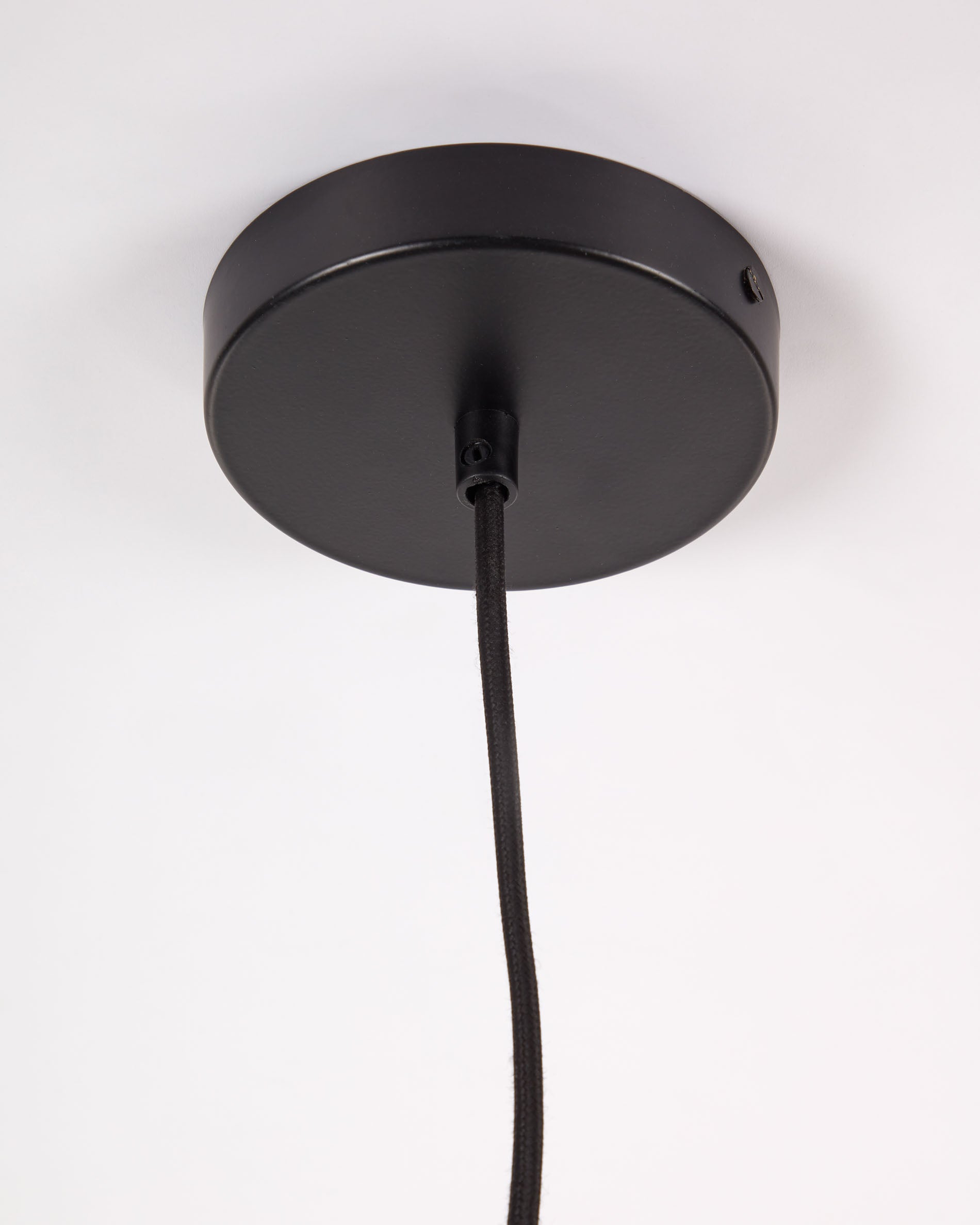 Yuvia cotton ceiling lamp with a beige, blue, and terracotta finish - Detail