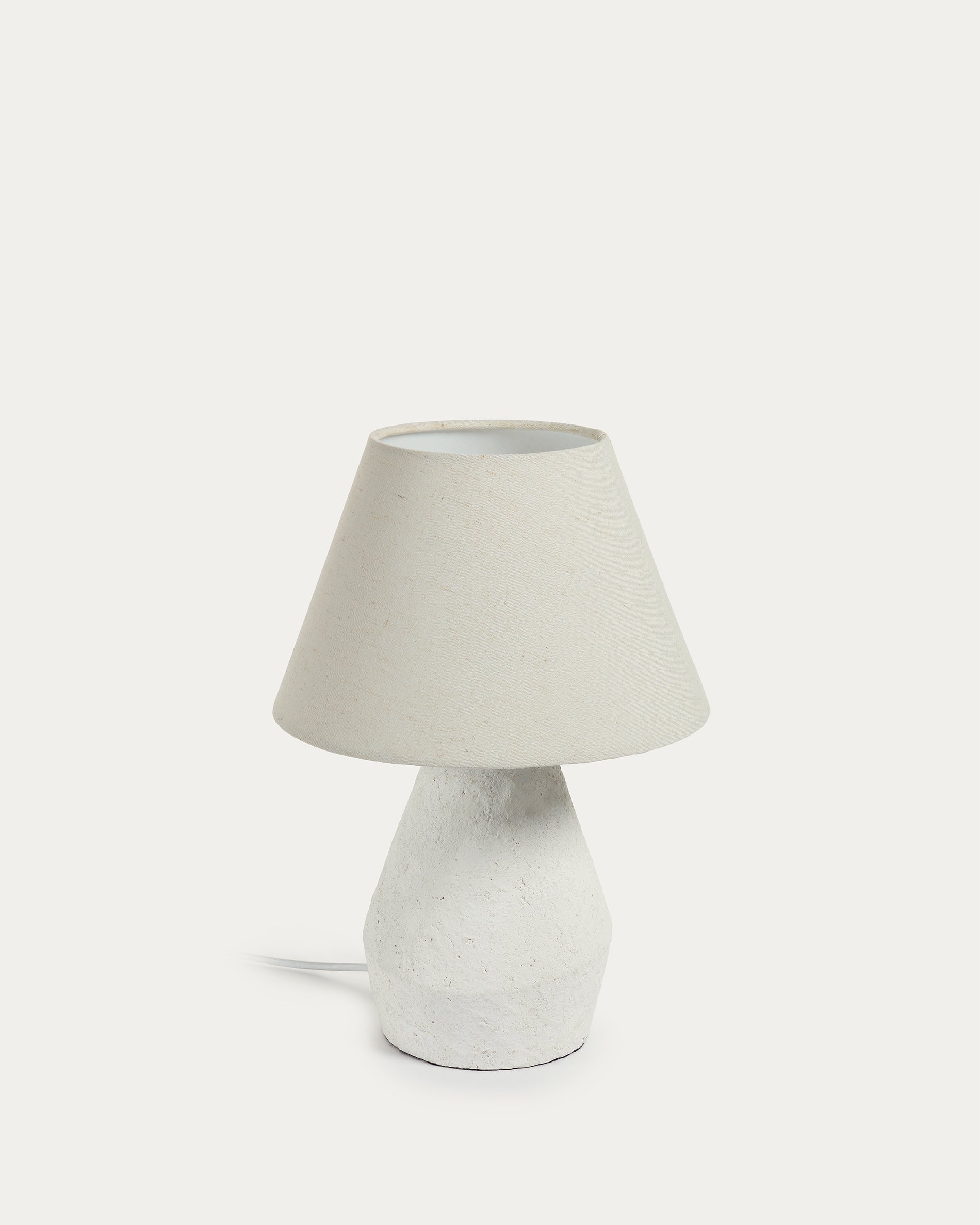 Noara magnesium table lamp with a white finish - Product Image