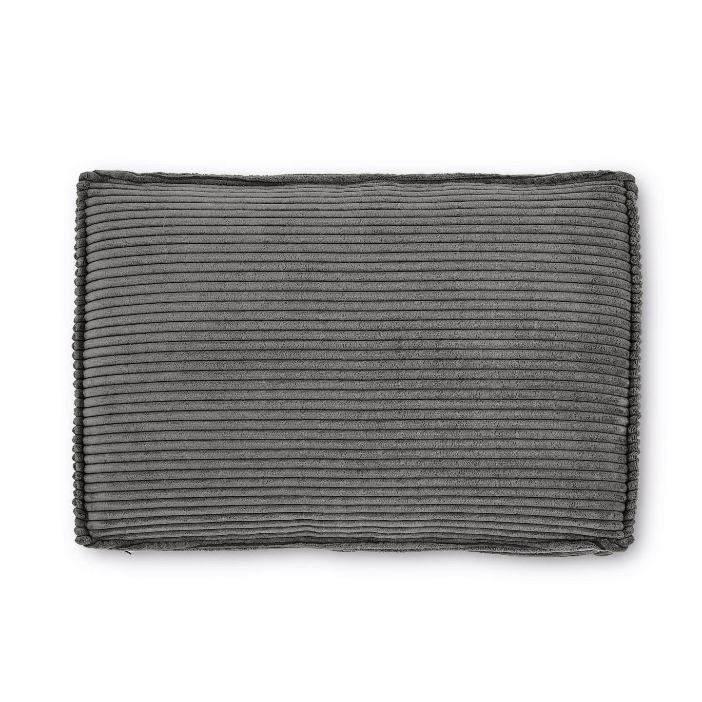 Blok cushion in grey wide seam corduroy, 40 x 60 cm