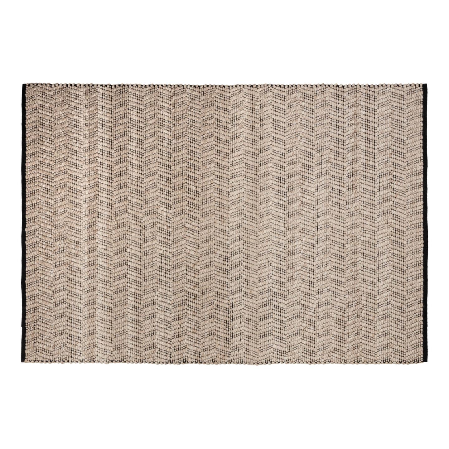 Neida szőnyeg, barna gyapjú, 160 x 230 cm