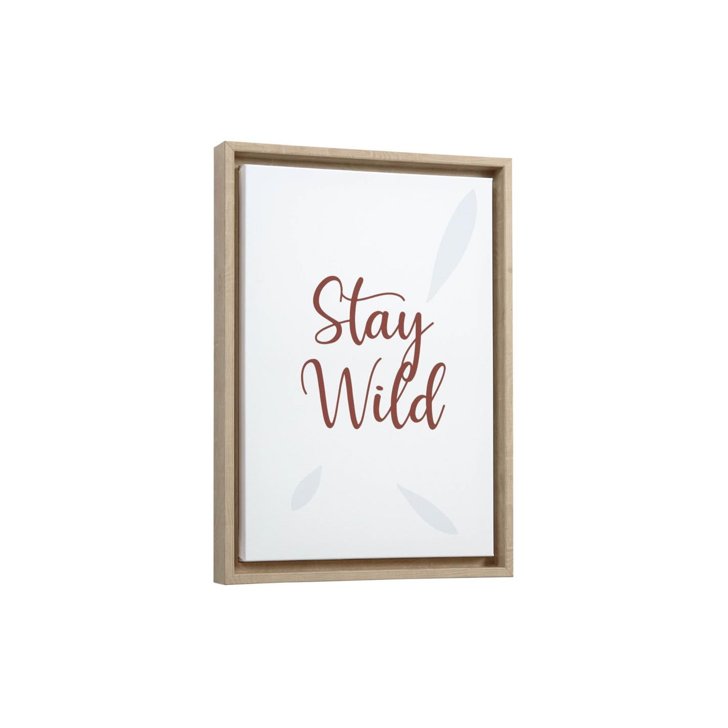 Uriana Stay Wild kép fa kerettel 30 x 42 cm
