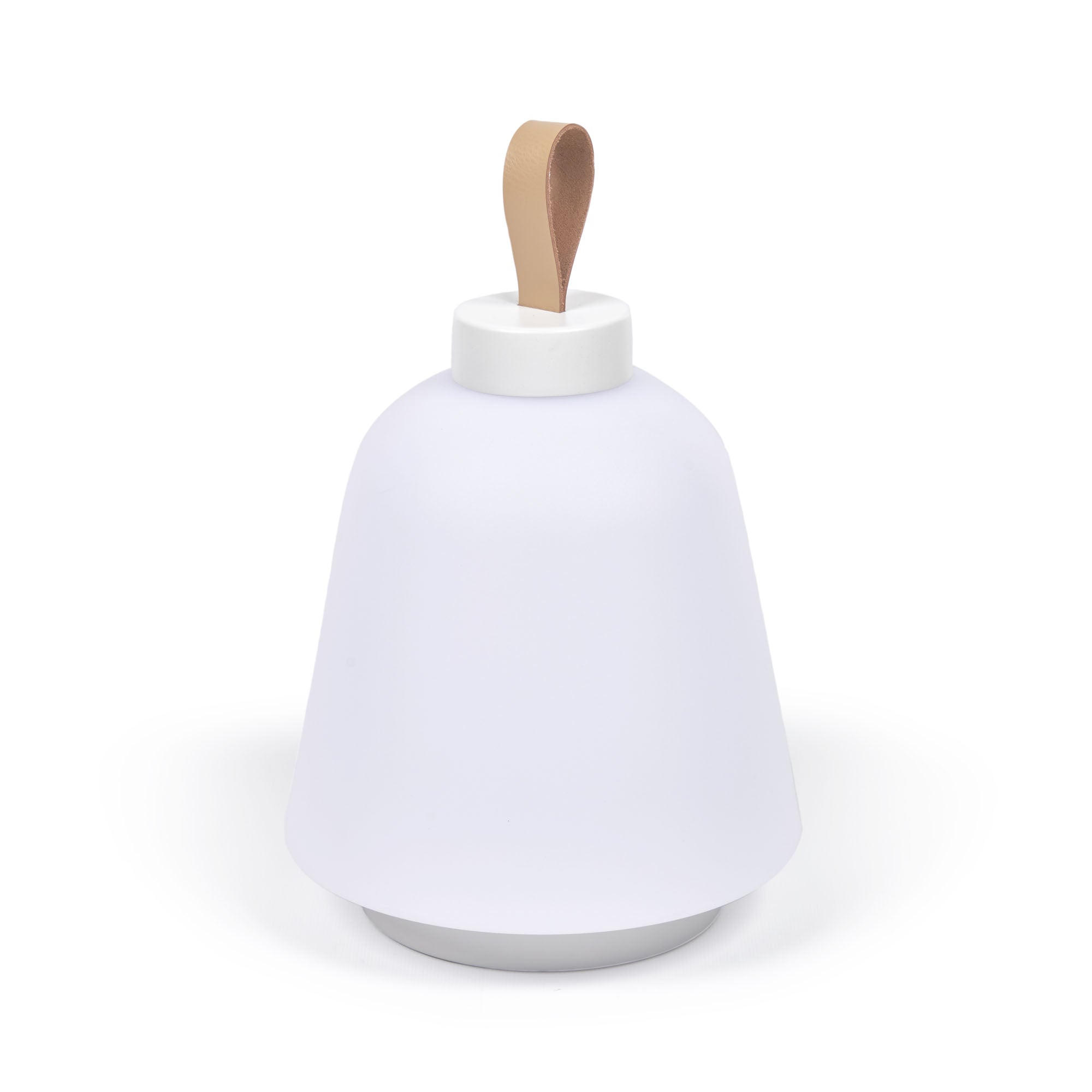 Udiya table lamp in polythene and metal white with white finish