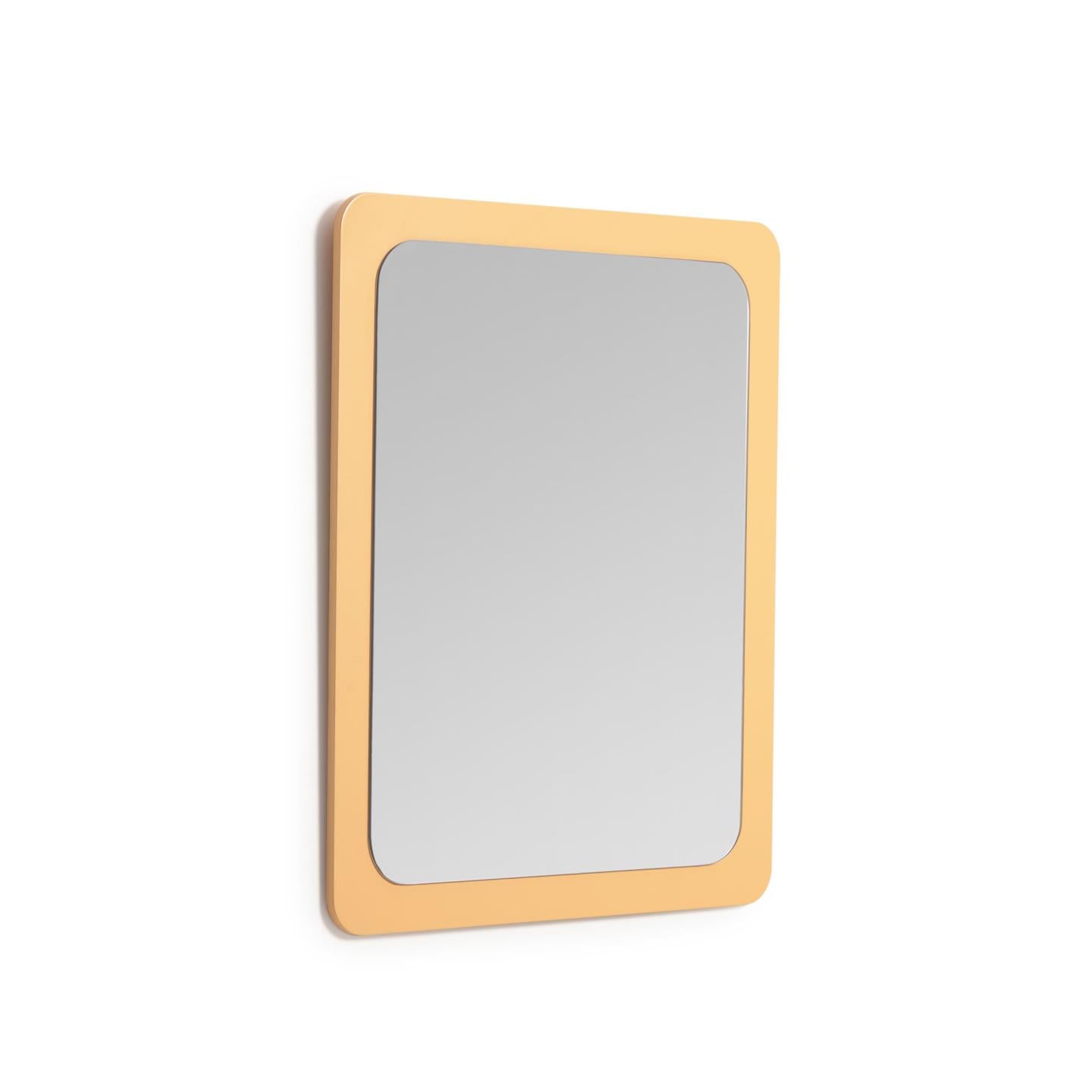Velma tükör, mustárszínű MDF 47 x 57 cm