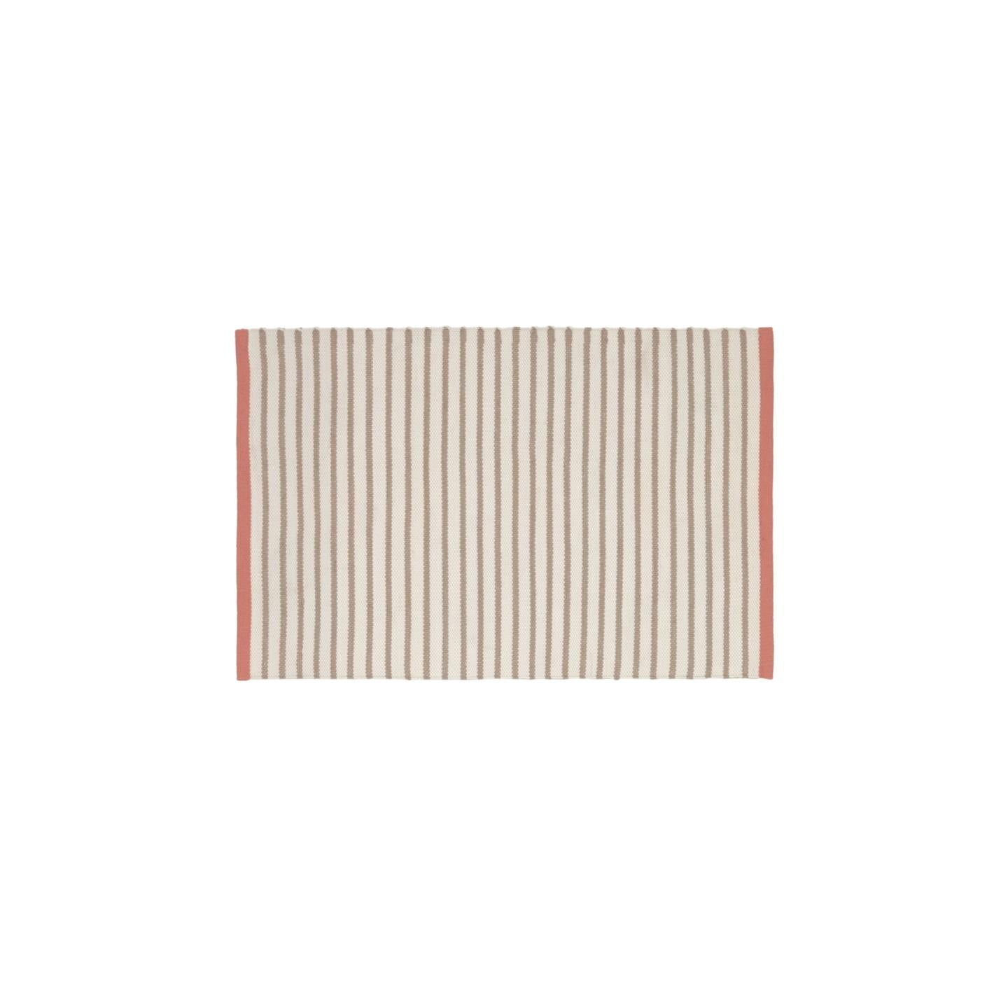 Catiana PET barna csíkos szőnyeg 60 x 90 cm