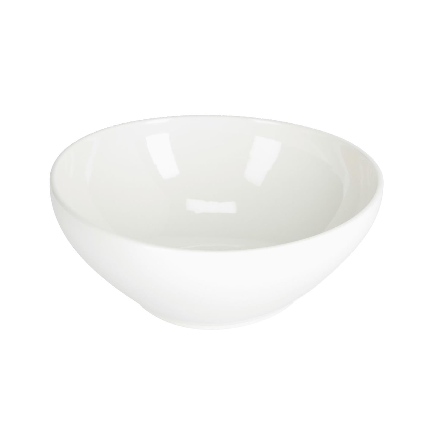 Pahi large round porcelain bowl in white