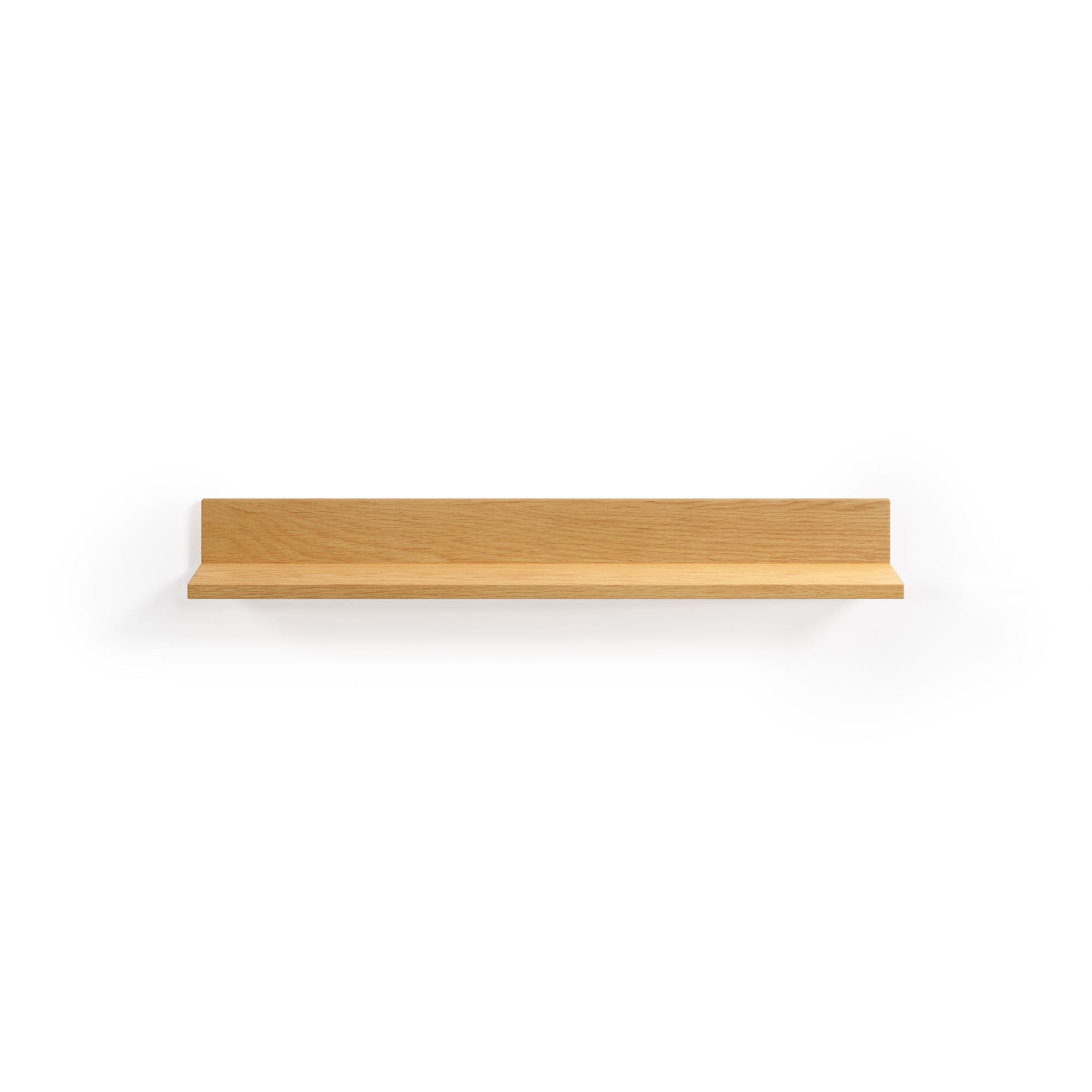 Abilen oak veneer and white lacquer shelf, 80 x 15 cm, FSC™ 100% certified