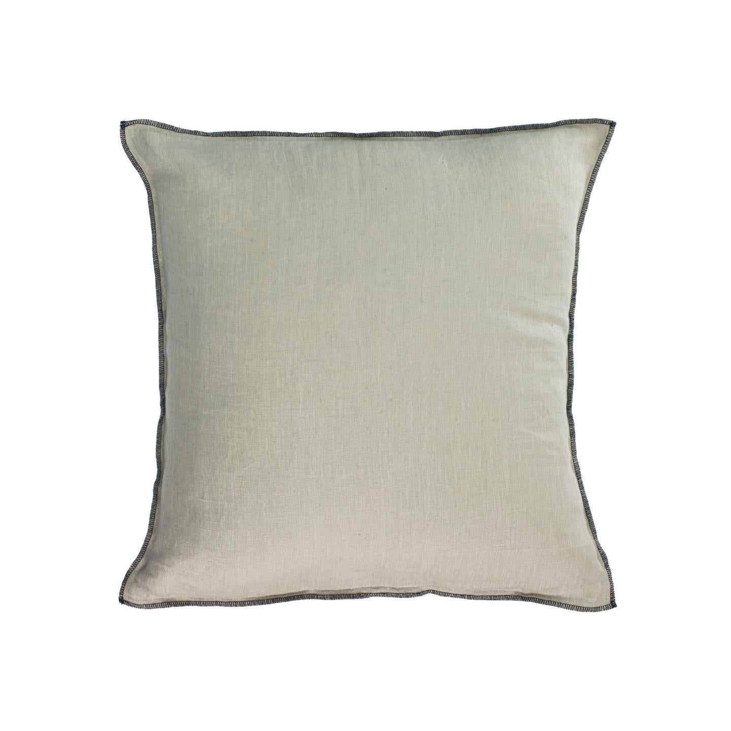 Elea 100% linen cushion cover in light grey 45 x 45 cm
