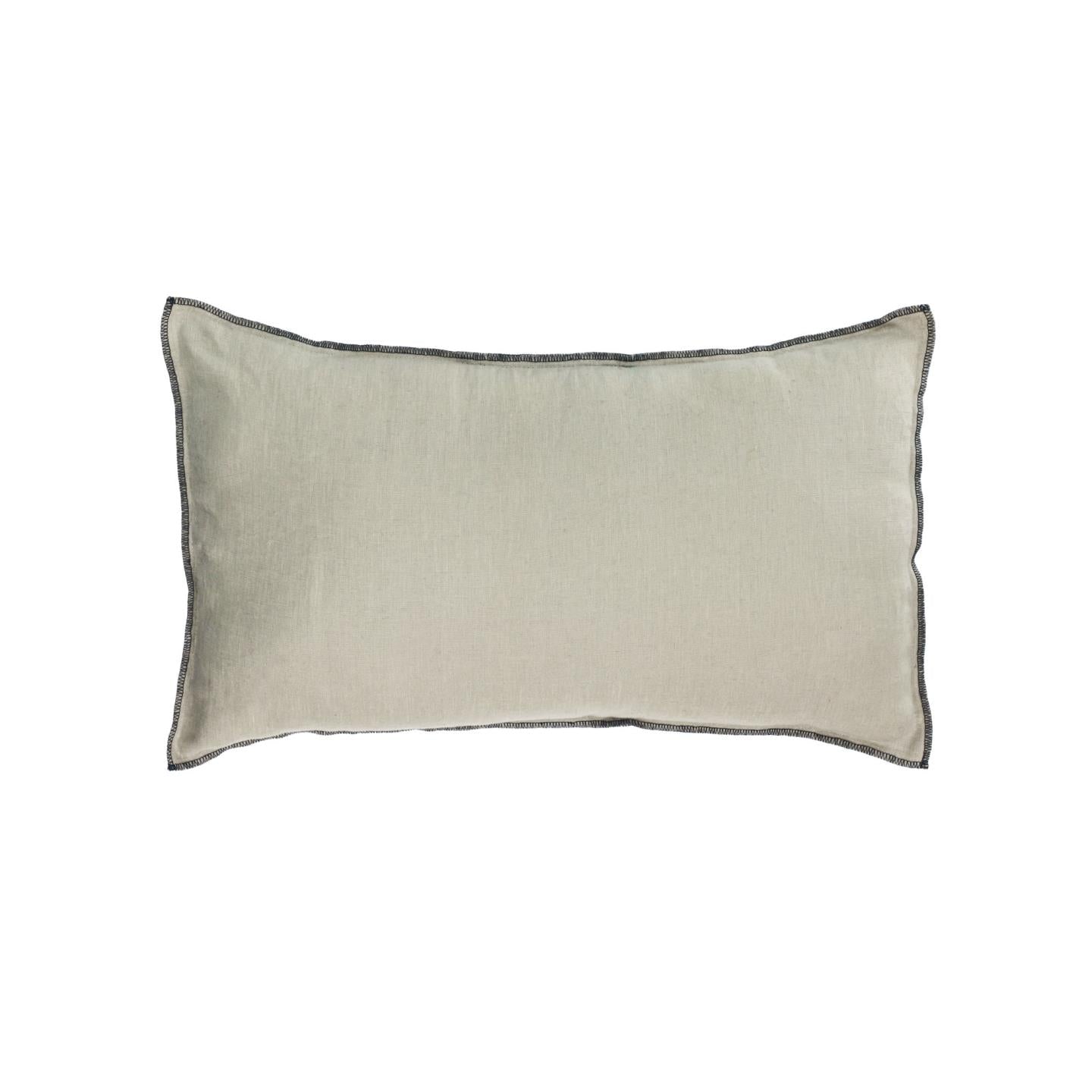 Elea 100% linen cushion cover in light grey 30 x 50 cm