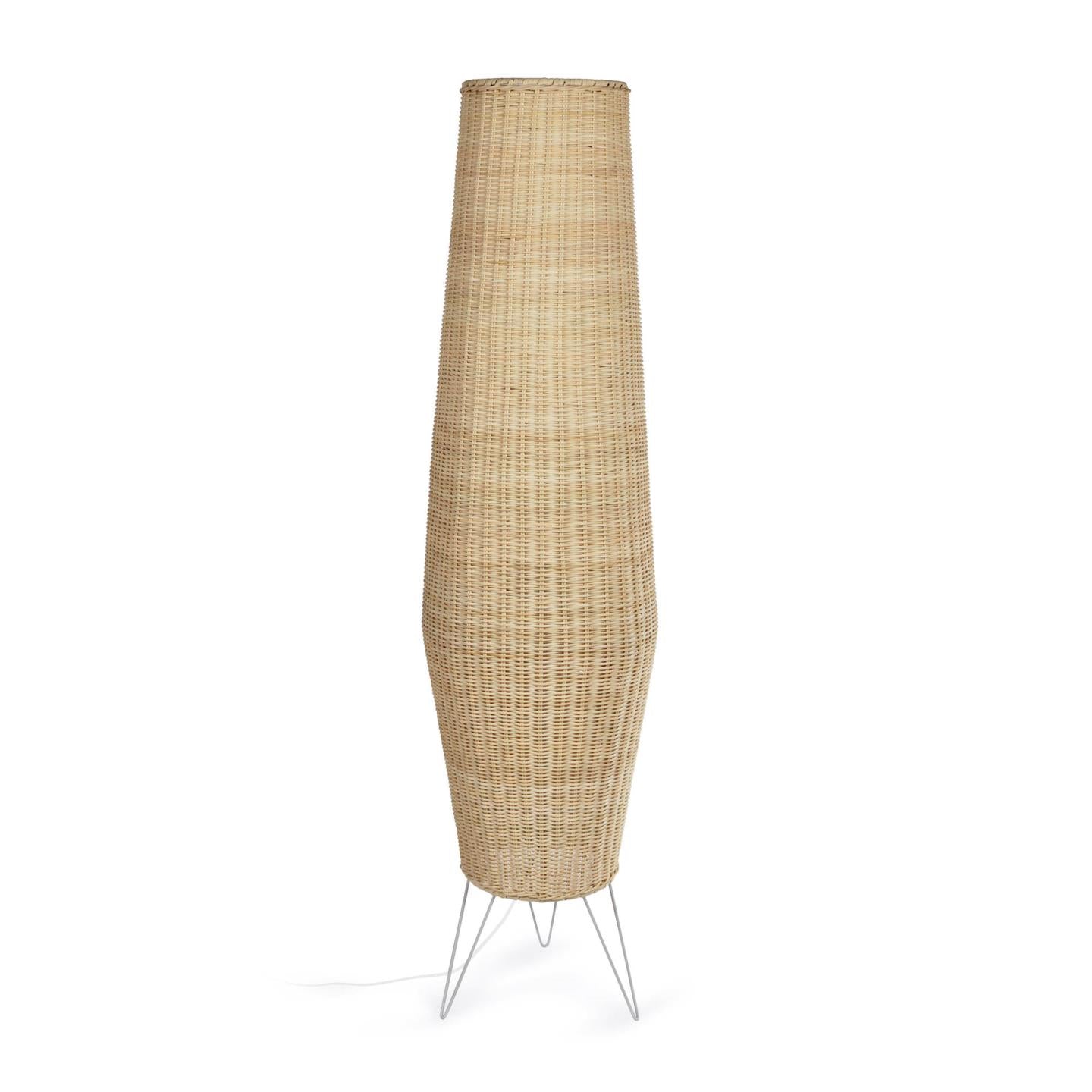 Kamaria large rattan table lamp with natural finish