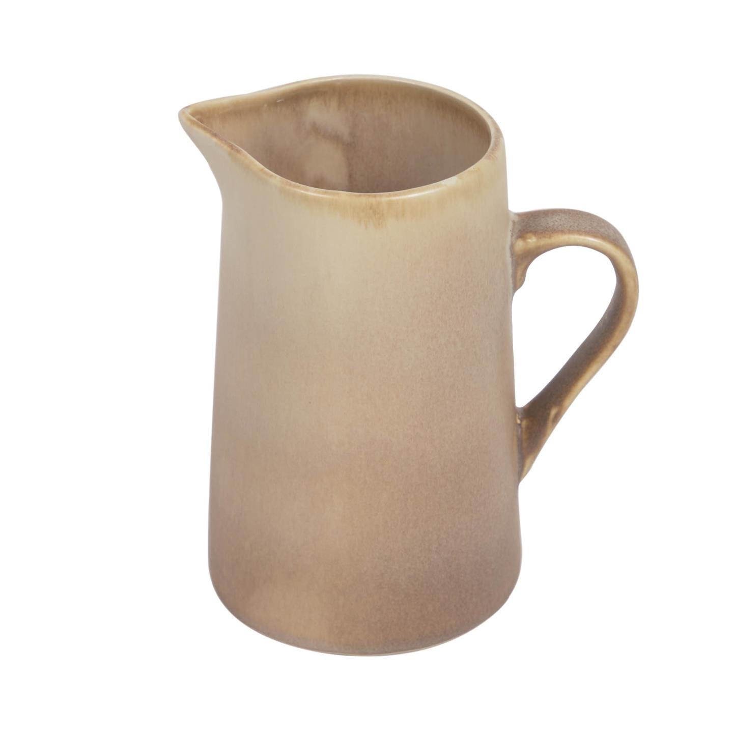 Vreni ceramic milk jug in beige
