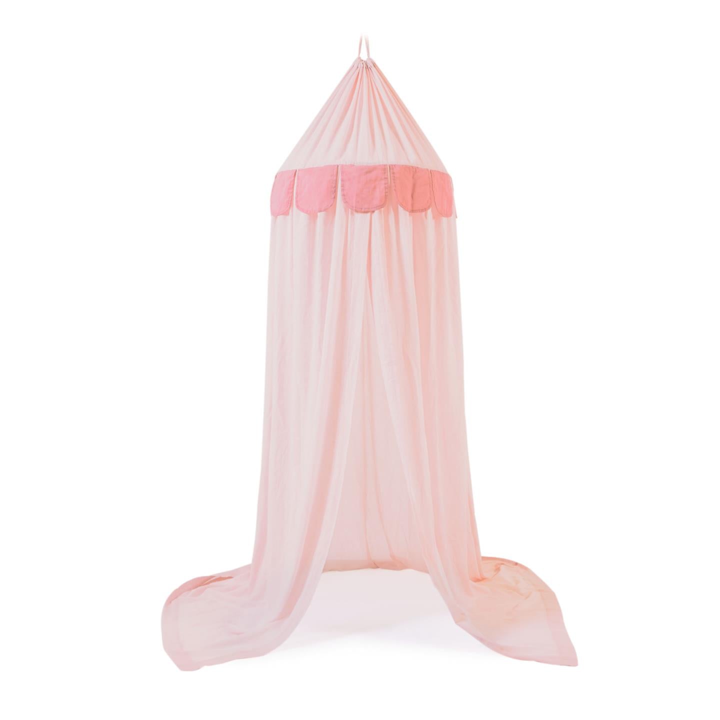 Carelene 100% cotton canopy for kids in pink