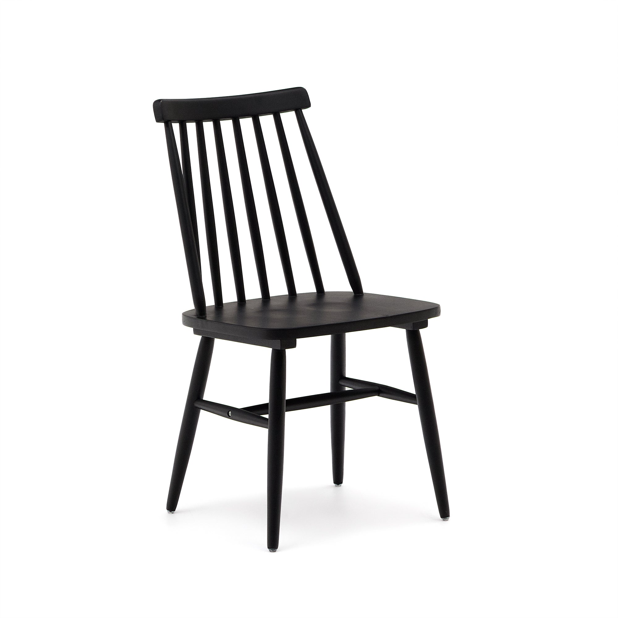 Tressia MDF és tömör kaucsukfa szék fekete lakkozással