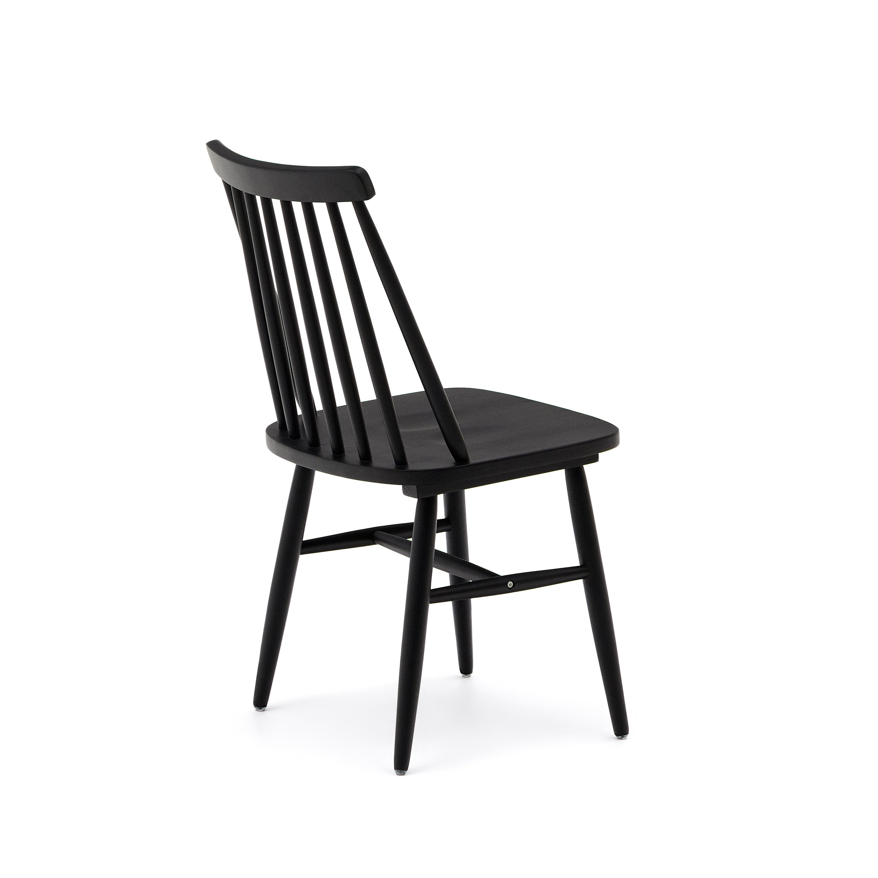 Tressia MDF és tömör kaucsukfa szék fekete lakkozással