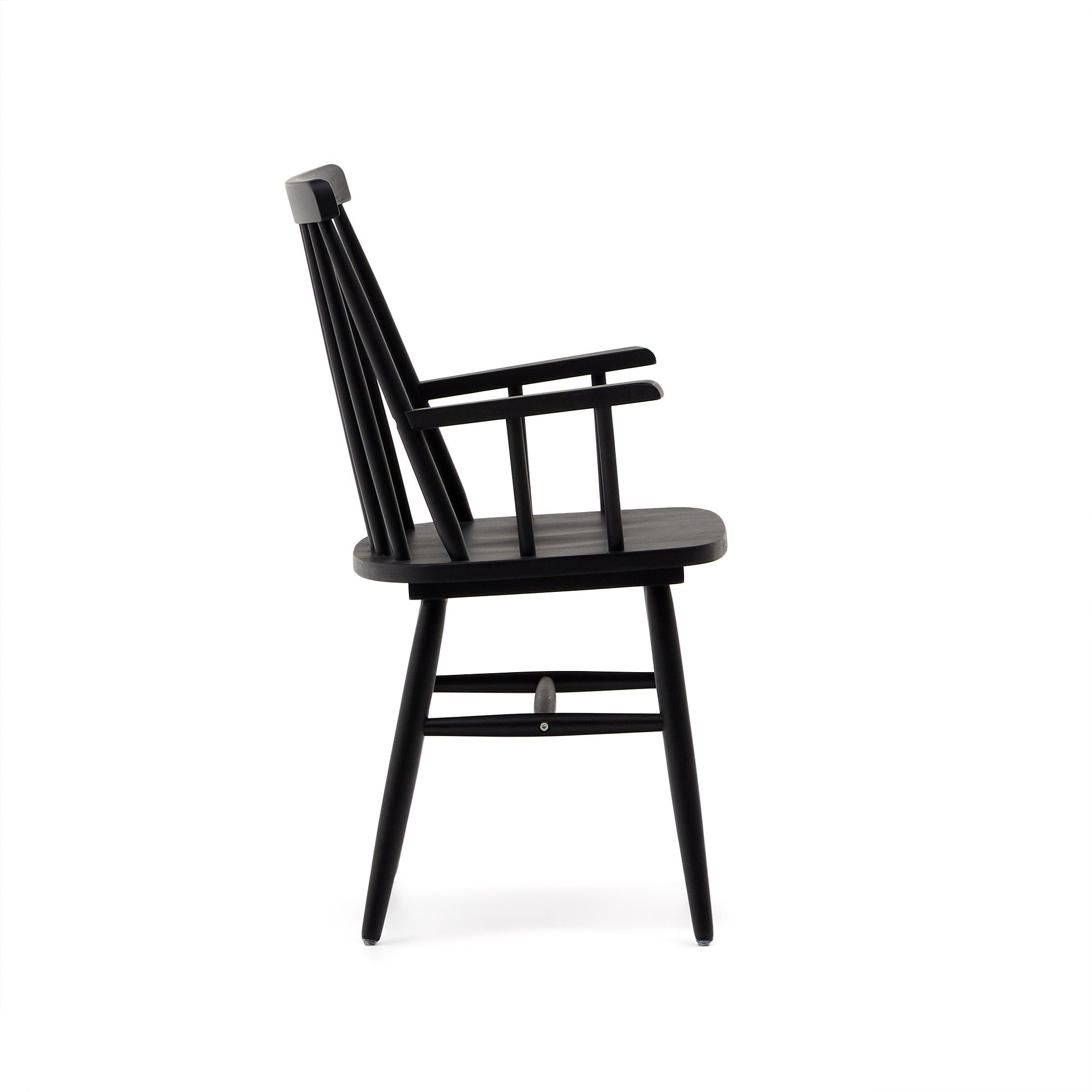 Fekete Tressia szék karfával