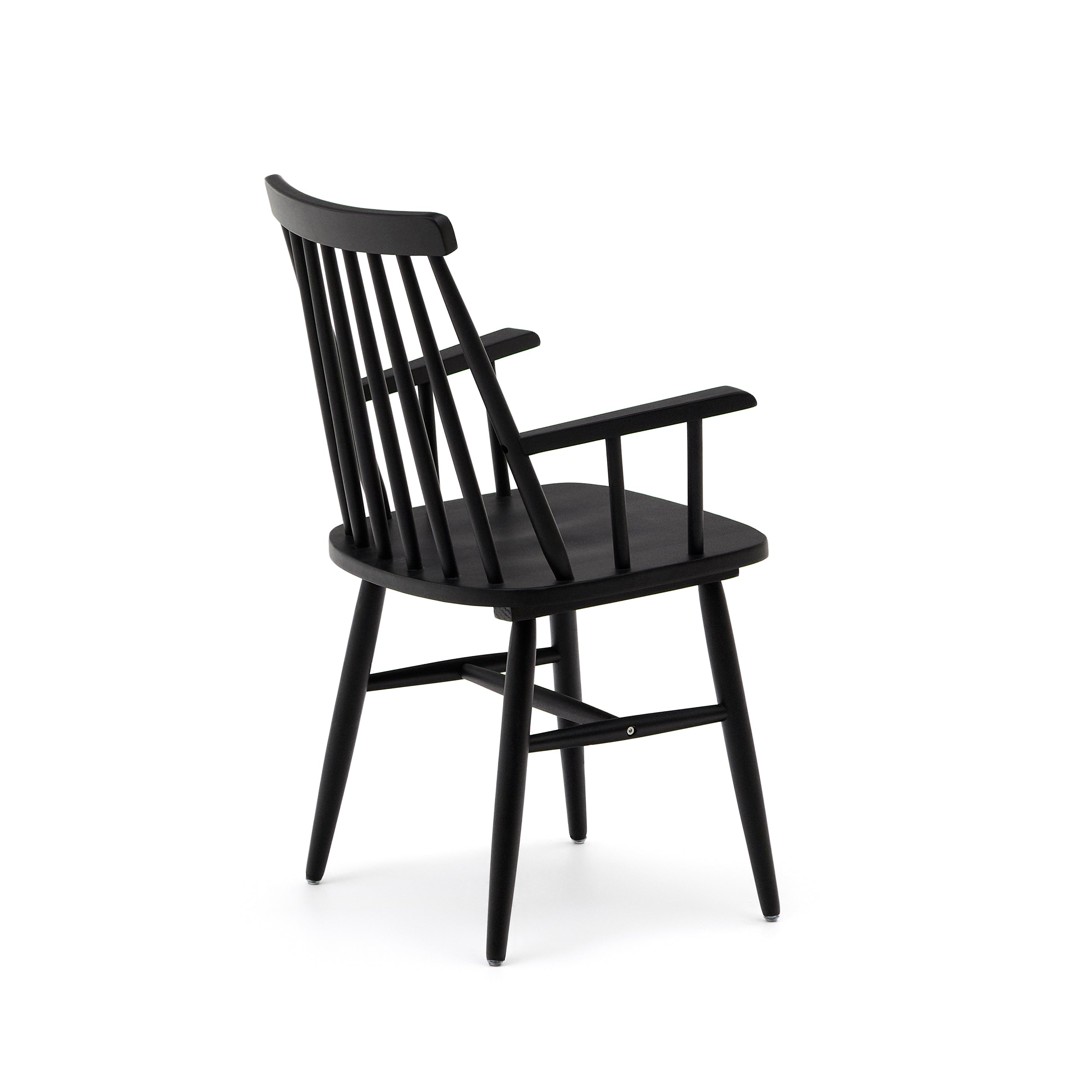 Black Tressia chair with armrests