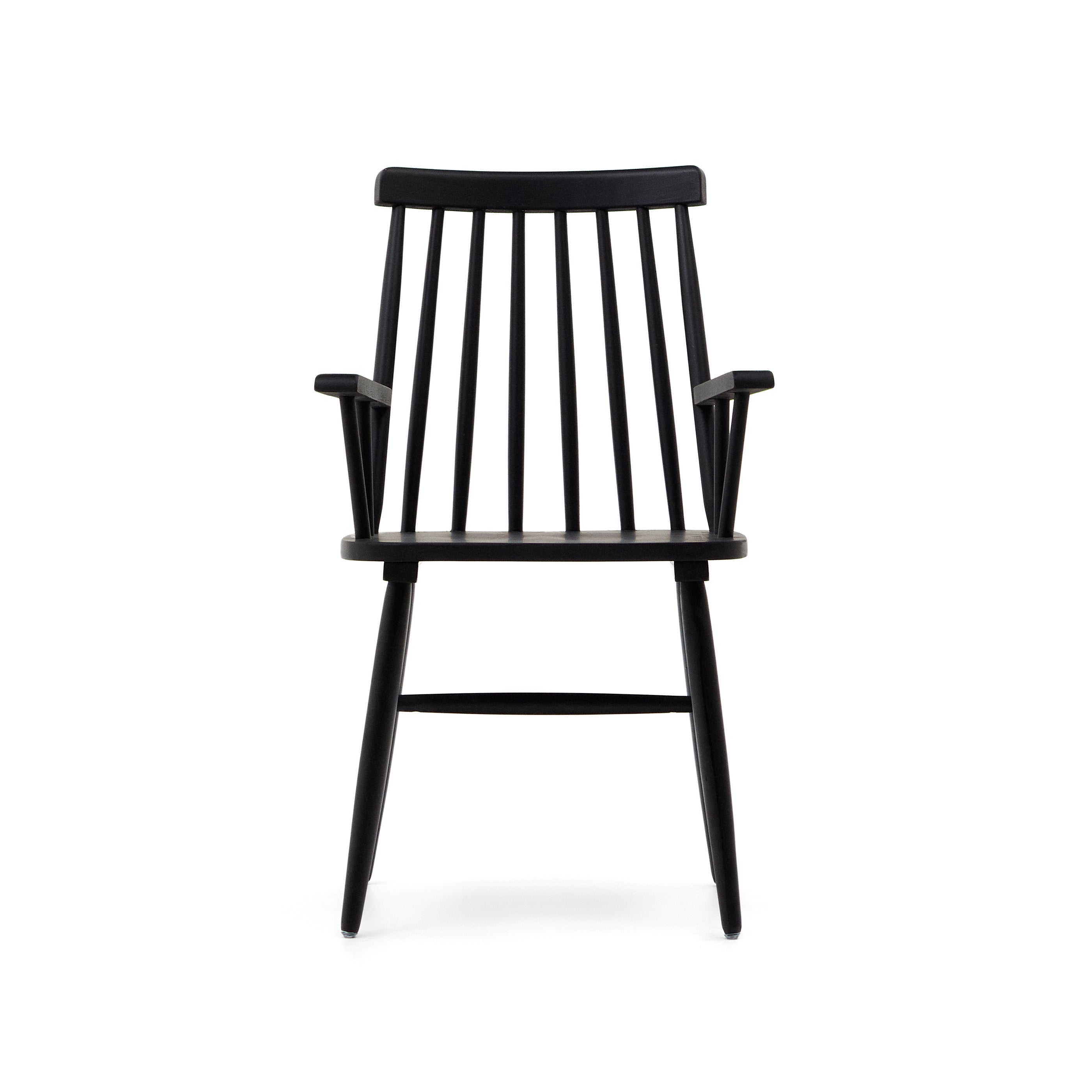 Black Tressia chair with armrests
