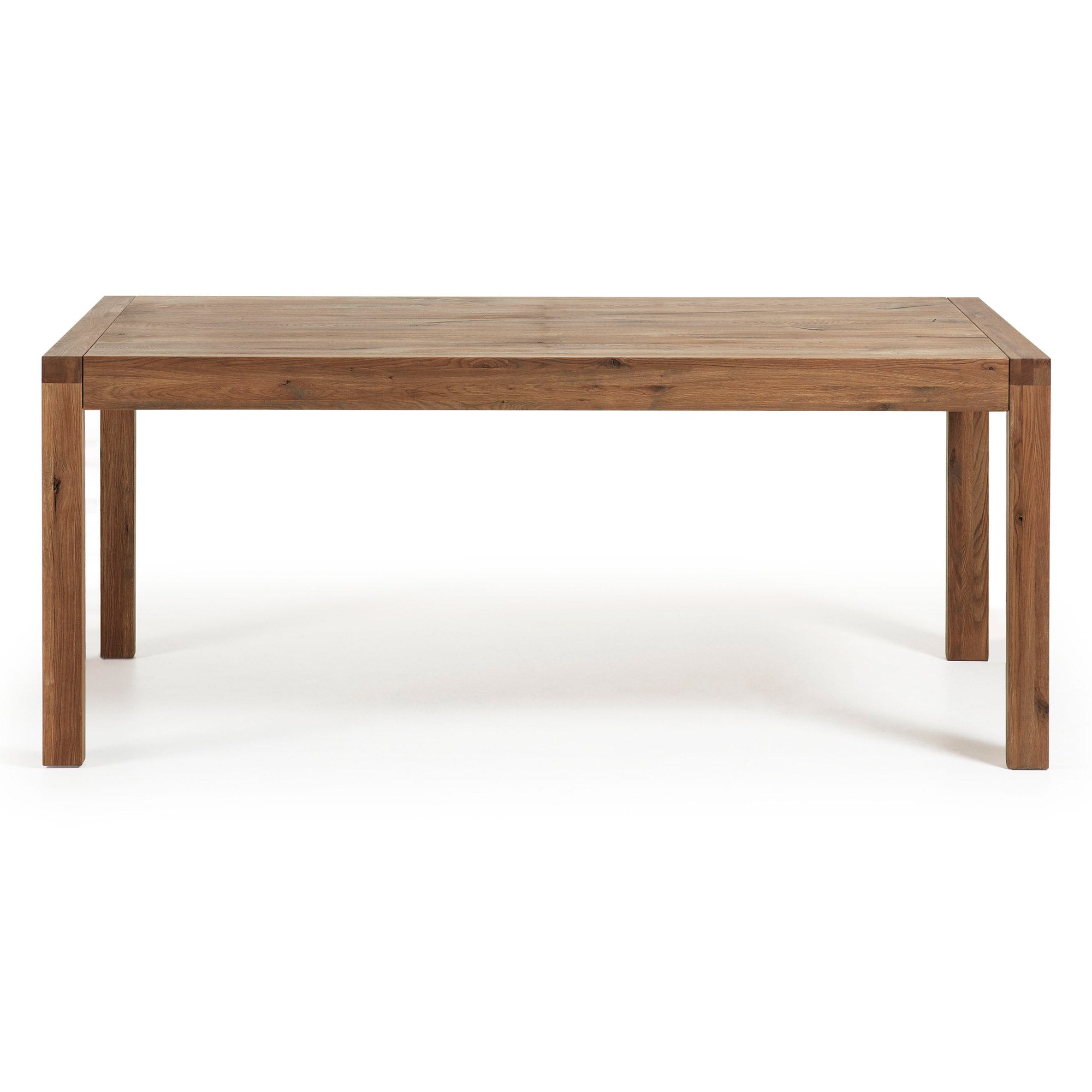 Briva extendable table with a distressed oak wood veneer finish, 180 (220) x 90 cm