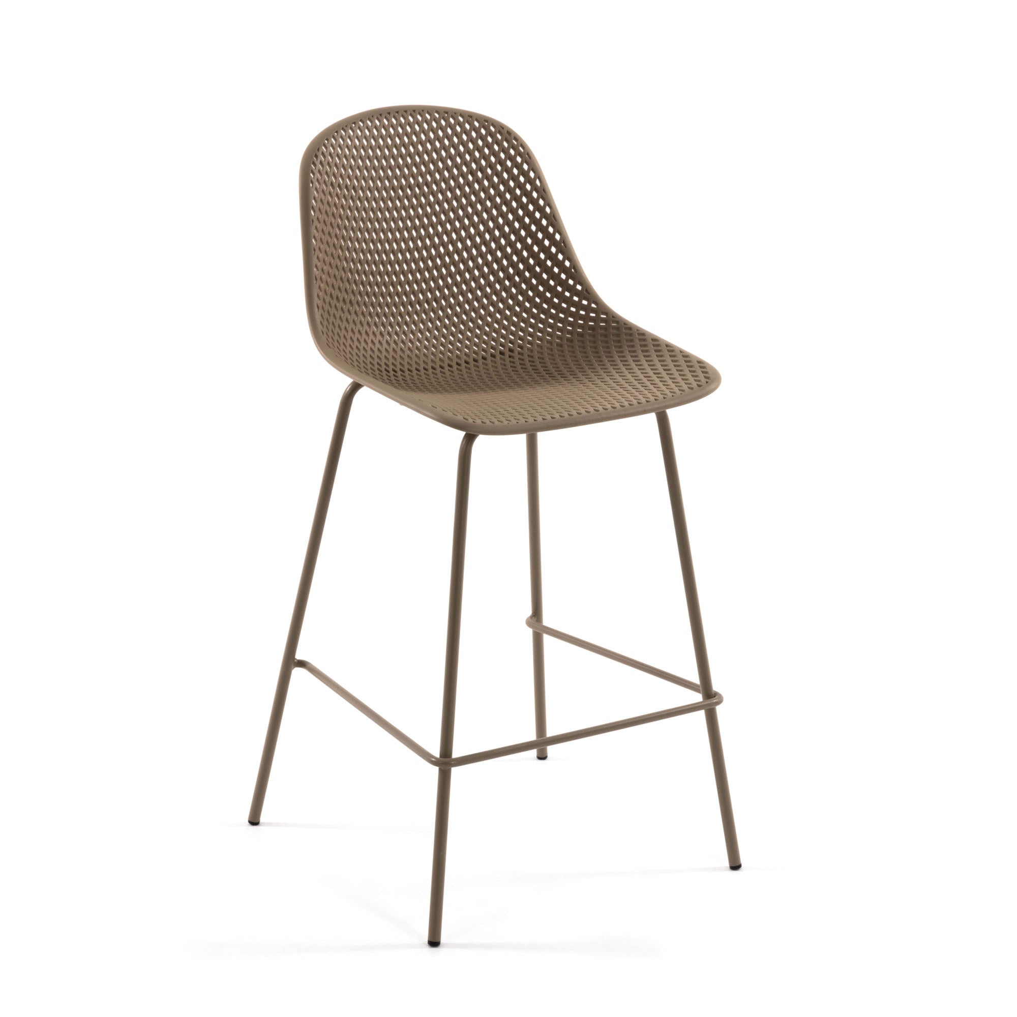 Beige Quinby stool height 75 cm