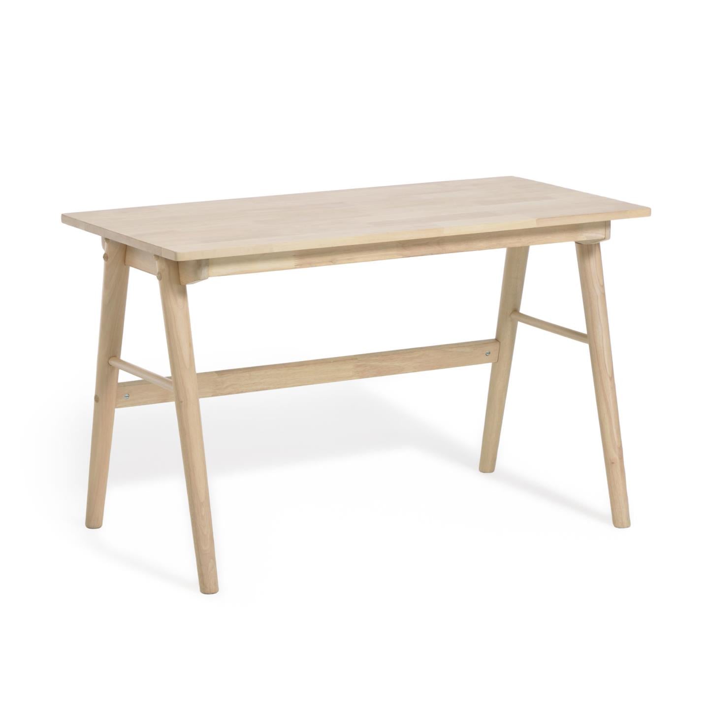 Curie solid rubber wood desk, 120 x 60 cm