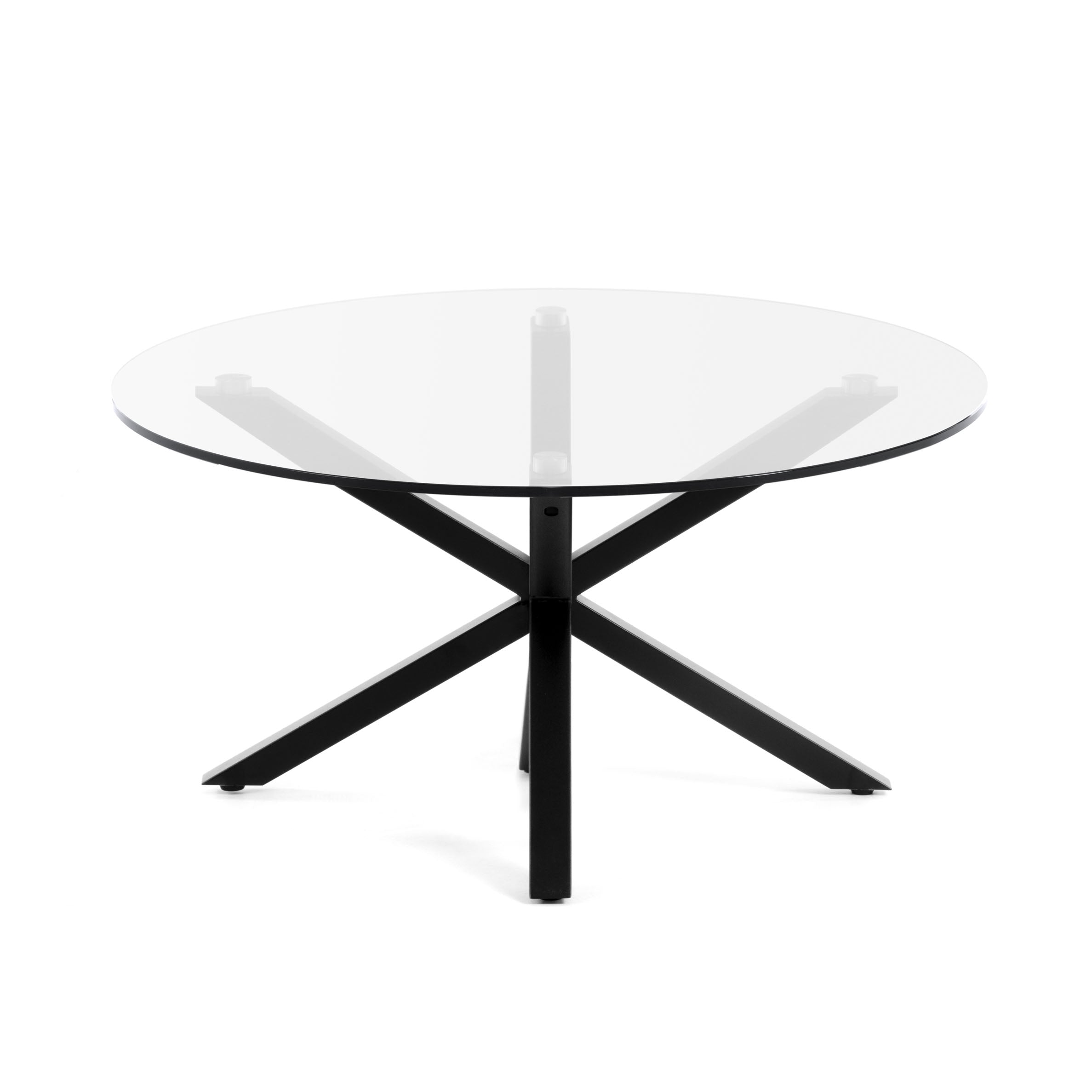 Full Argo coffee table glass black Ø 82 cm