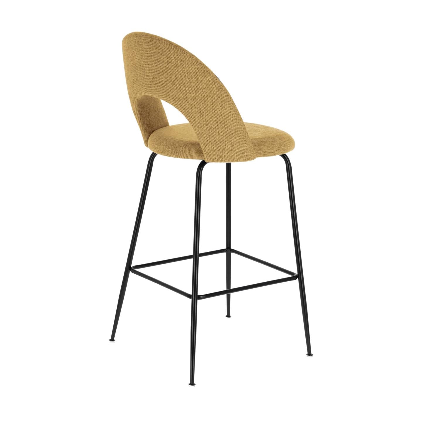 Mahalia mustard-yellow stool height 65 cm