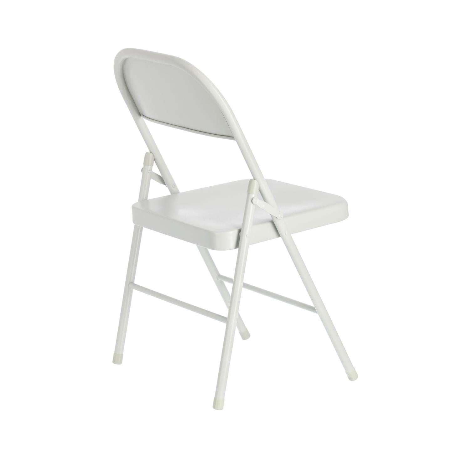 Aidana metal folding chair in light grey