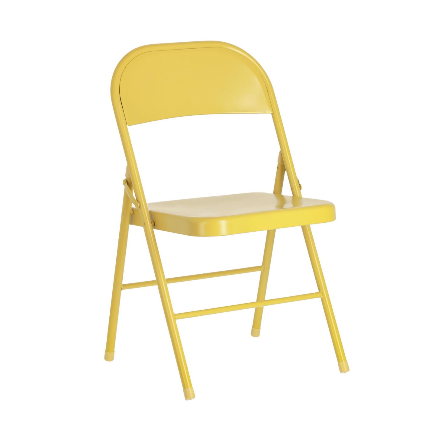 Aidana fém összecsukható szék mustár színben