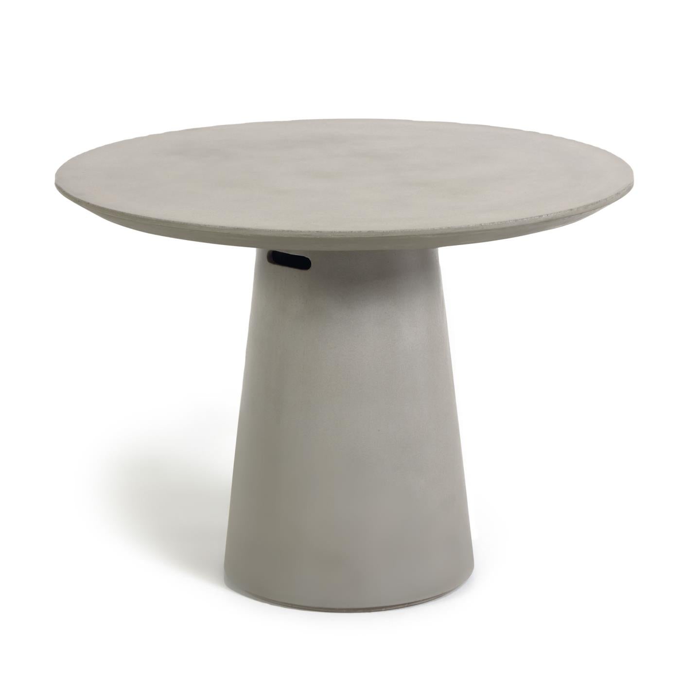 Itai outdoor round cement table, Ø 120 cm