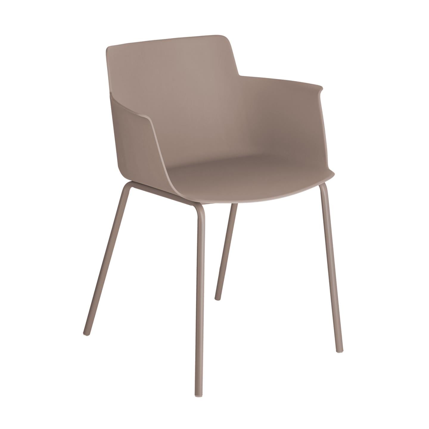 Hannia brown chair with arms