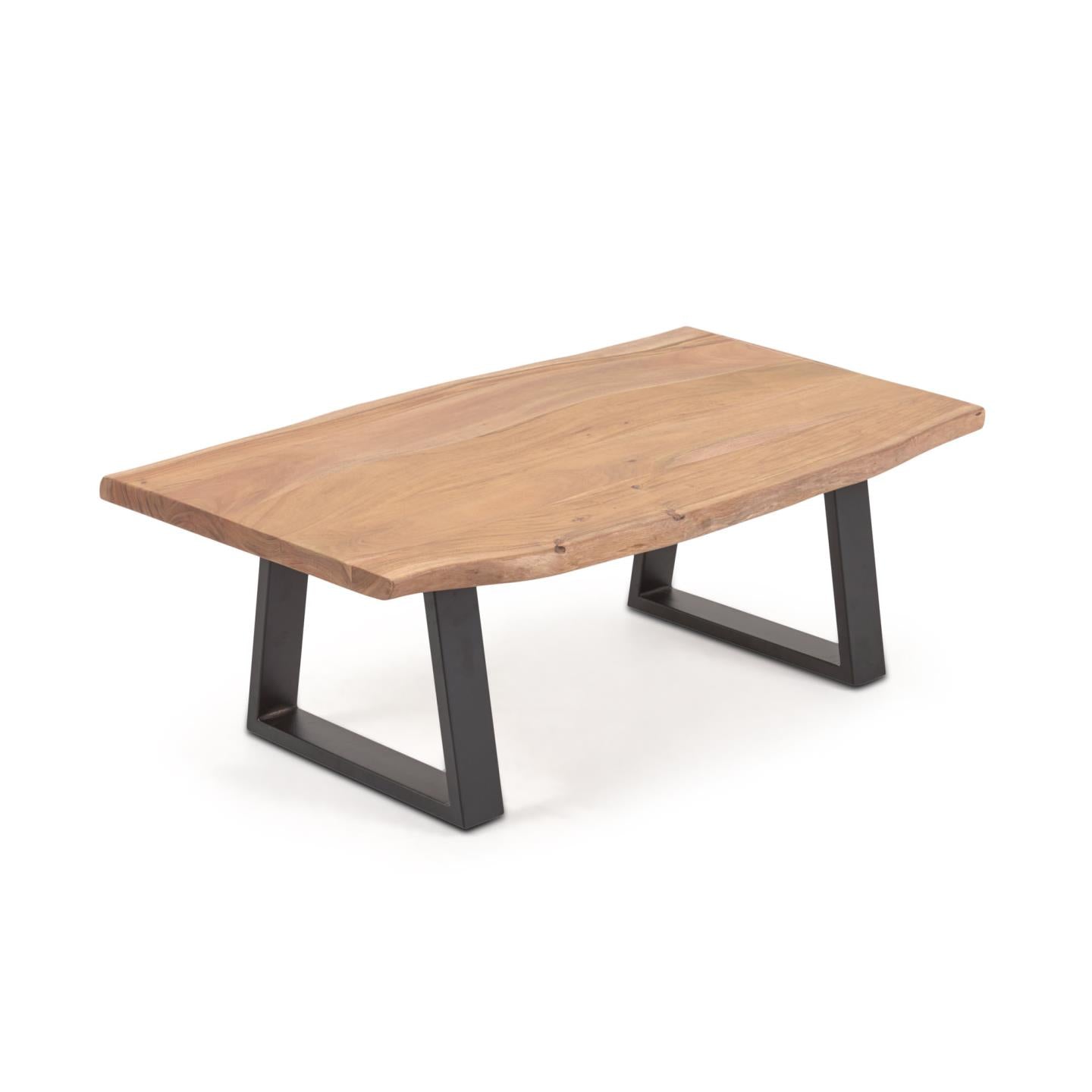 Alaia coffee table made from solid acacia wood with natural finish, 115 x 65 cm