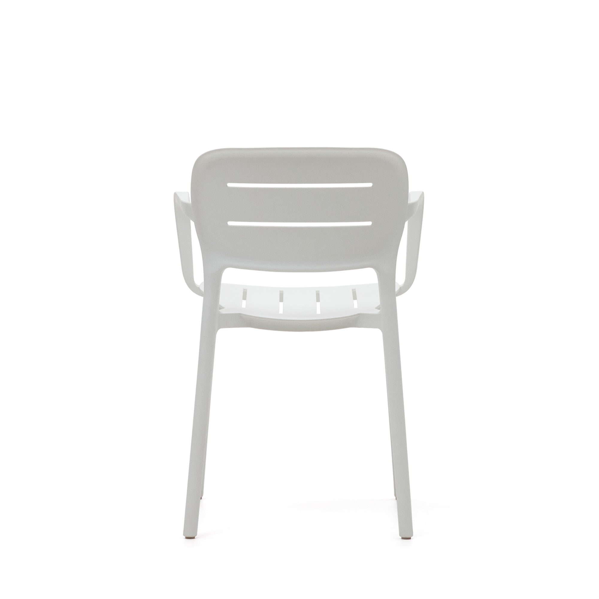 Morella stackable outdoor chair in white