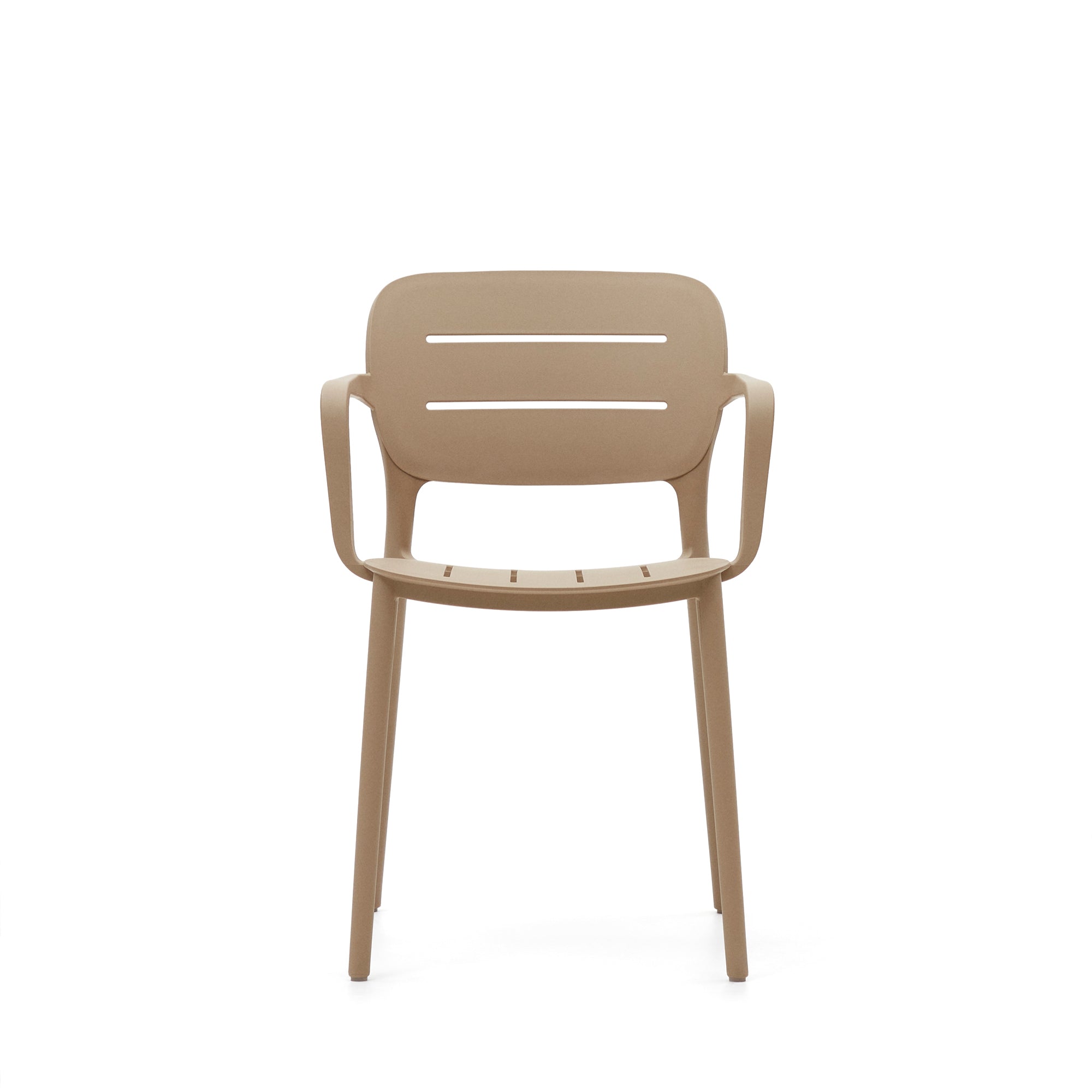 Morella stackable outdoor chair in beige