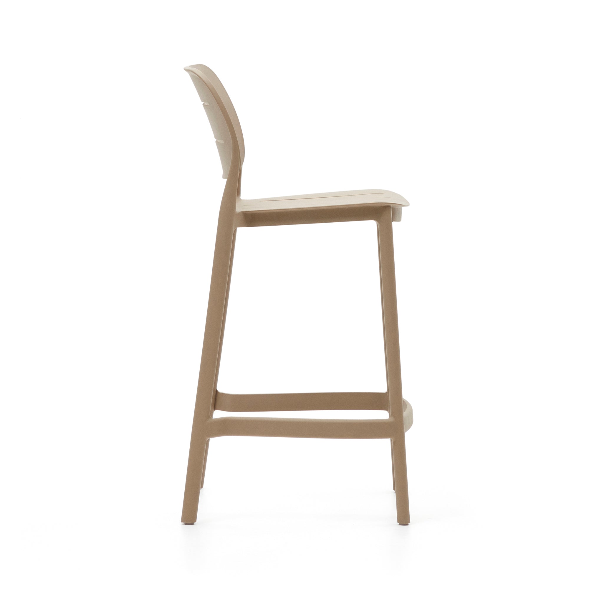 Morella egymásra rakható kültéri szék bézs színben, 65 cm magasságban