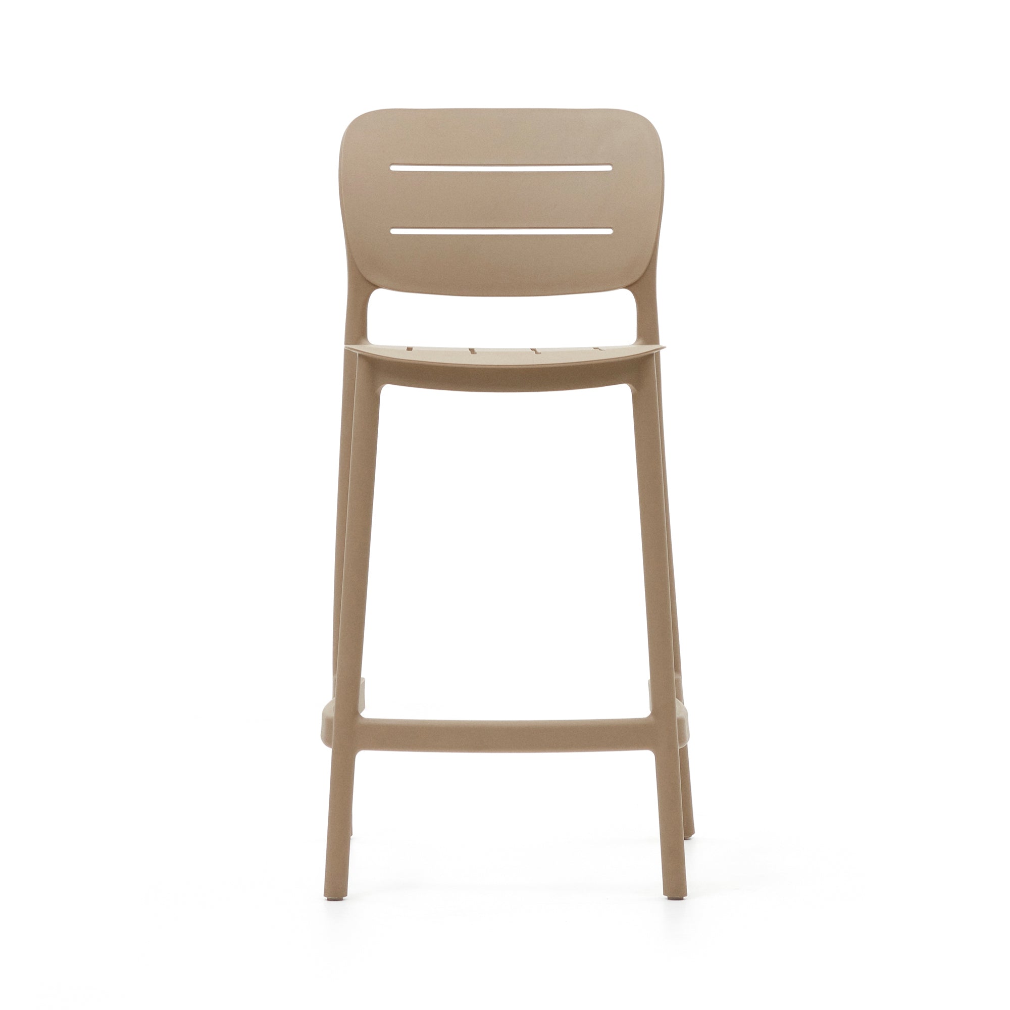 Morella egymásra rakható kültéri szék bézs színben, 65 cm magasságban