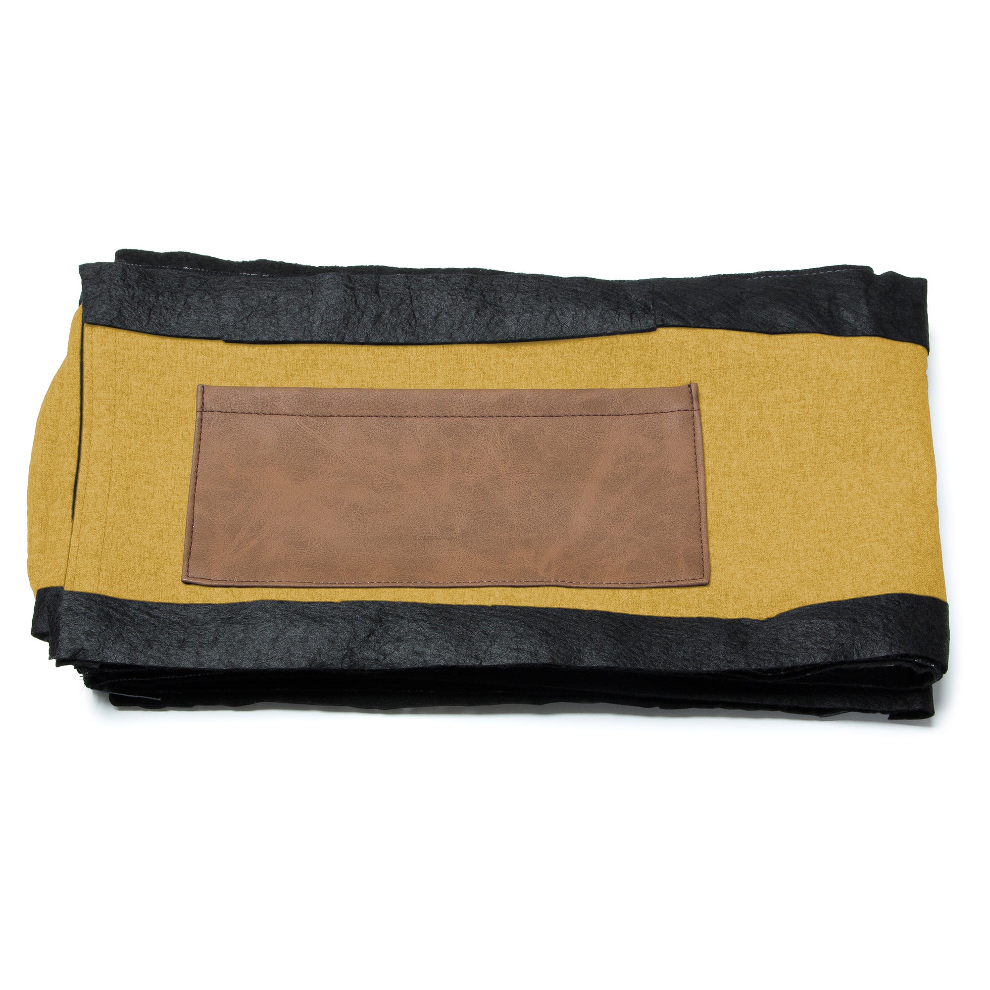 Dyla bed cover for a 150 x 190 cm mattress in mustard