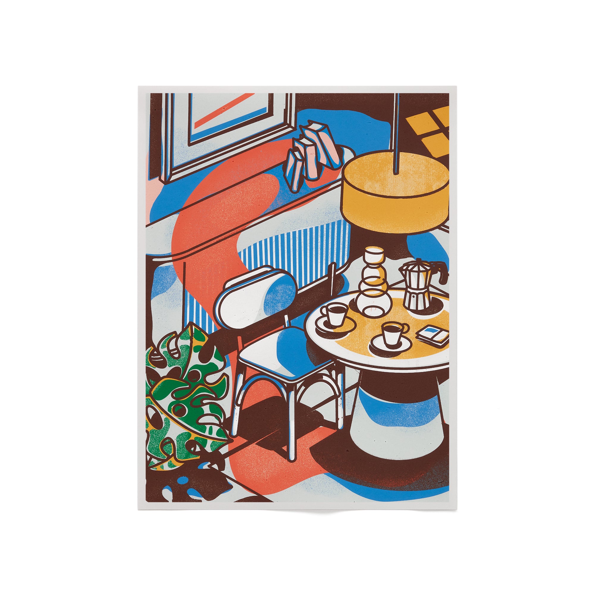 Paula multicoloured dining room print, 42 x 56 cm