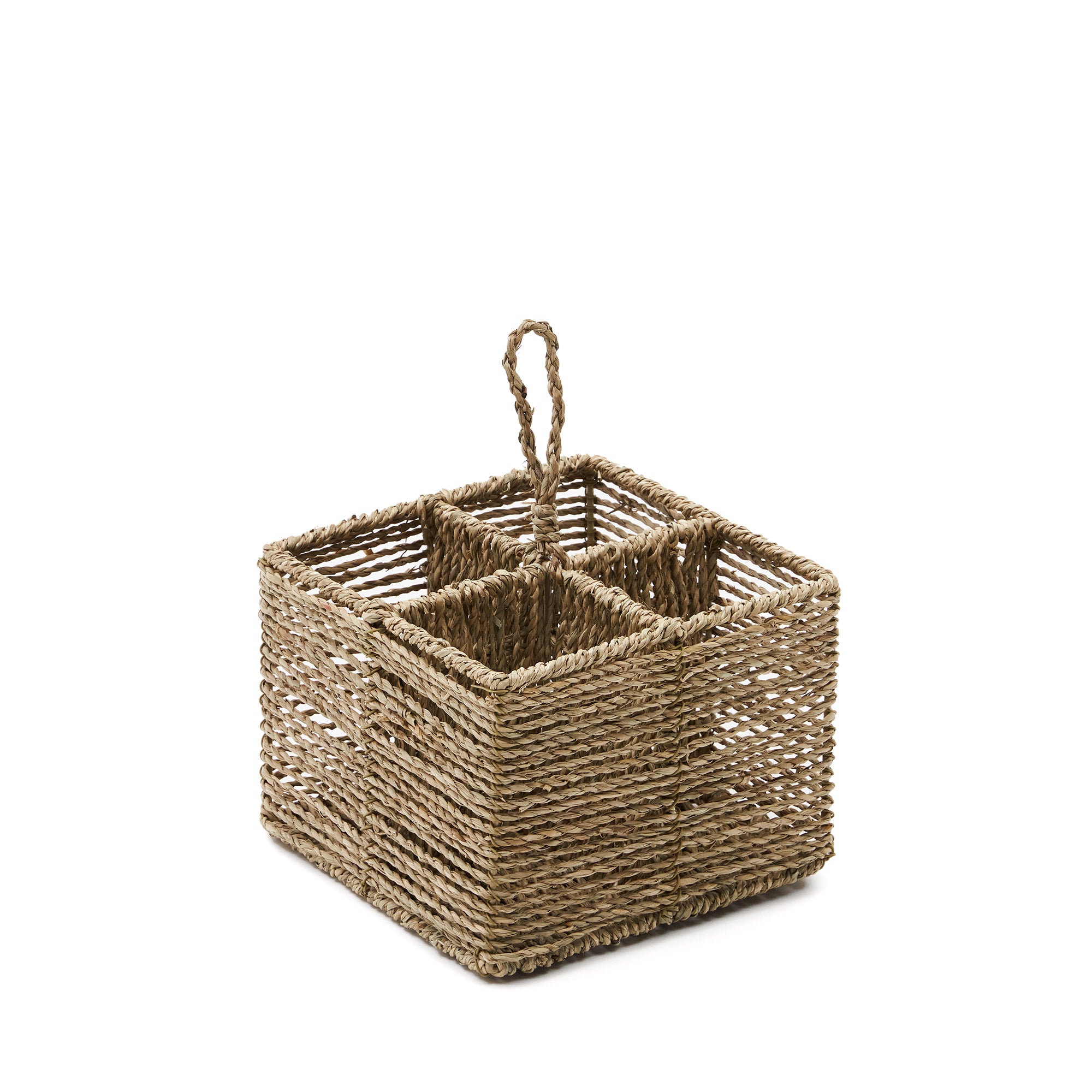 Tossa natural fiber cutlery basket
