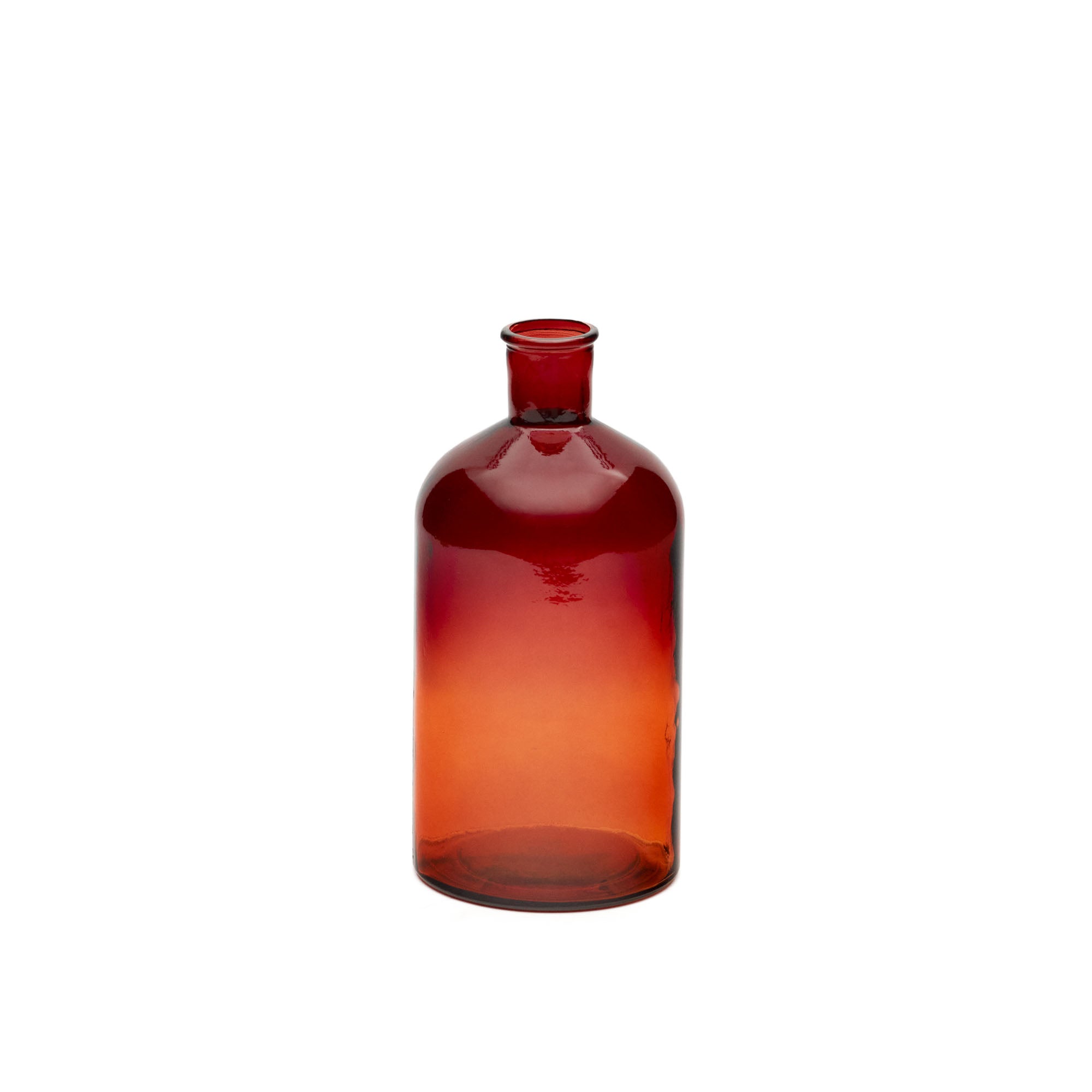Brenna váza, 100%-ban újrahasznosított barna üveg, 28 cm