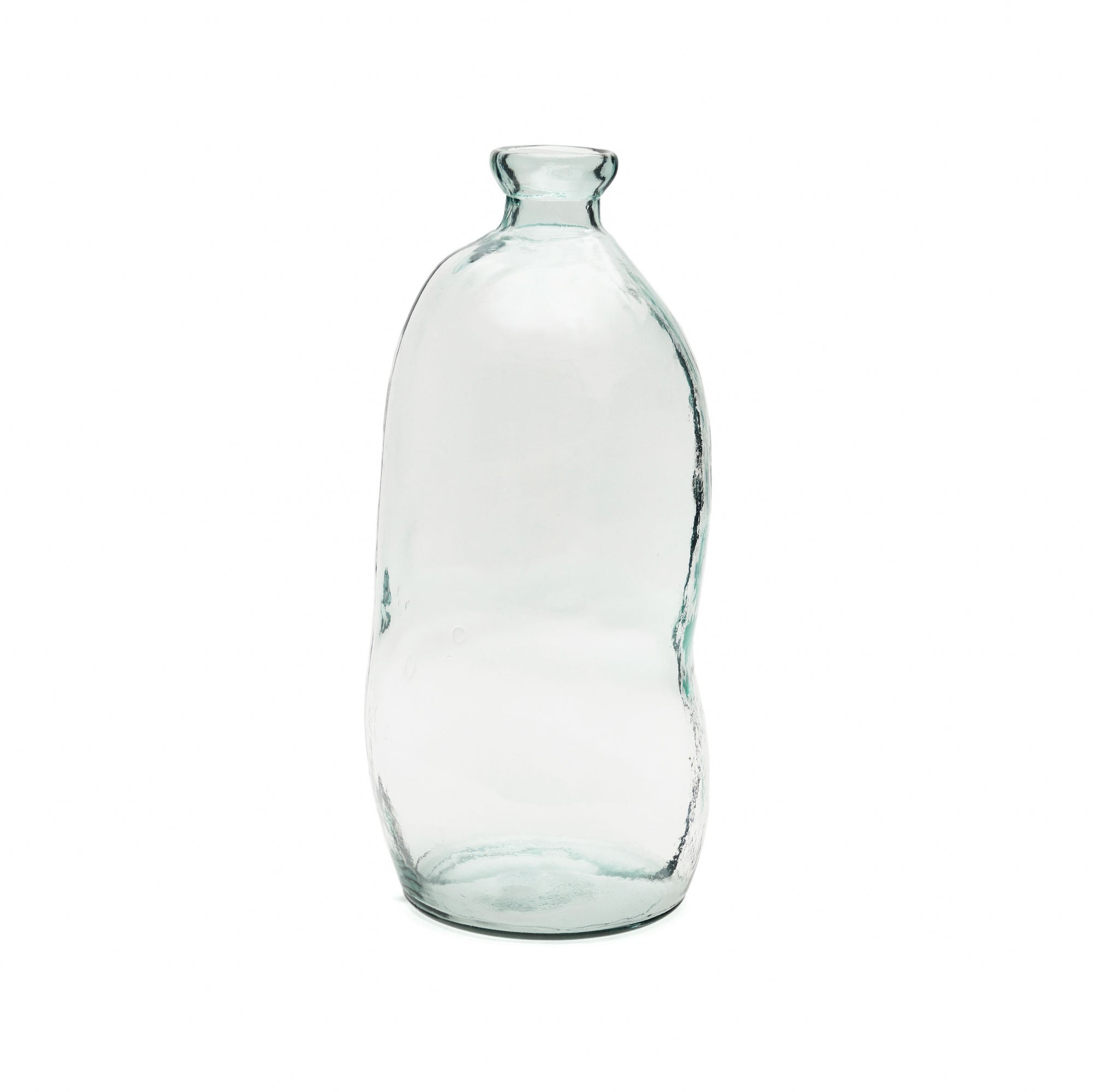 Brenna váza 100%-ban újrahasznosított átlátszó üvegből, 73 cm