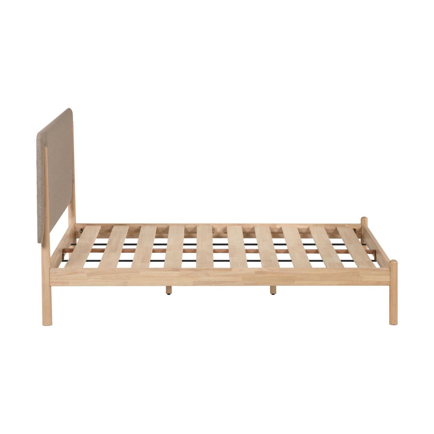 Shayndel bed made from solid rubber wood, for a 160 x 200 cm mattress