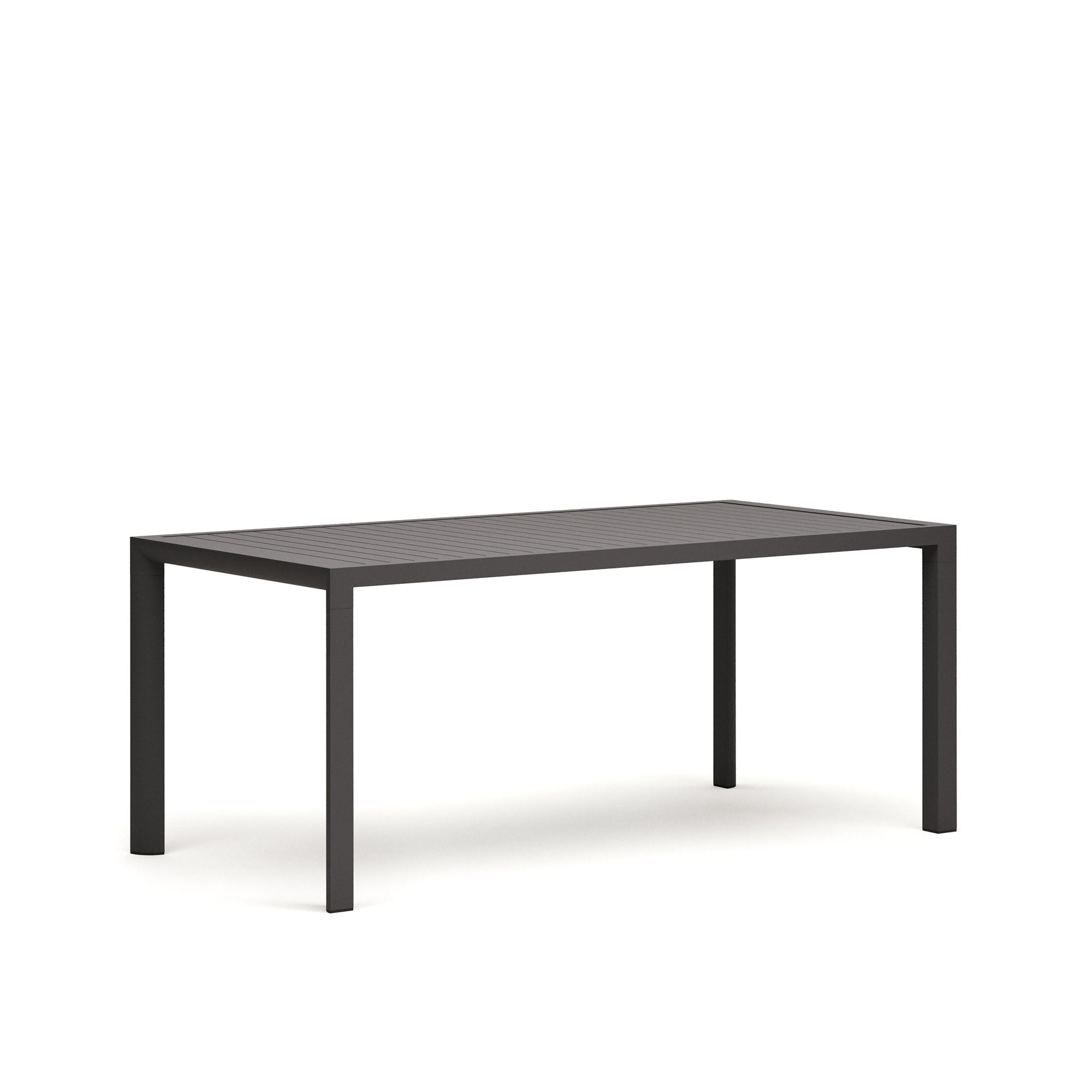 Culip aluminium outdoor table in powder coated grey finish, 180 x 90 cm