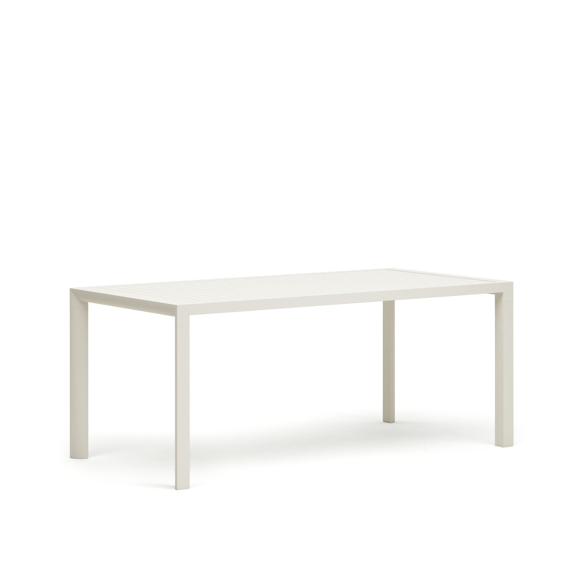 Culip aluminium outdoor table with white finish, 180 x 90 cm