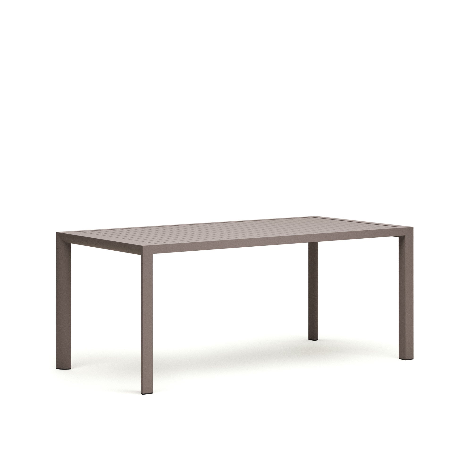 Culip aluminium outdoor table in powder coated brown finish, 180 x 90 cm