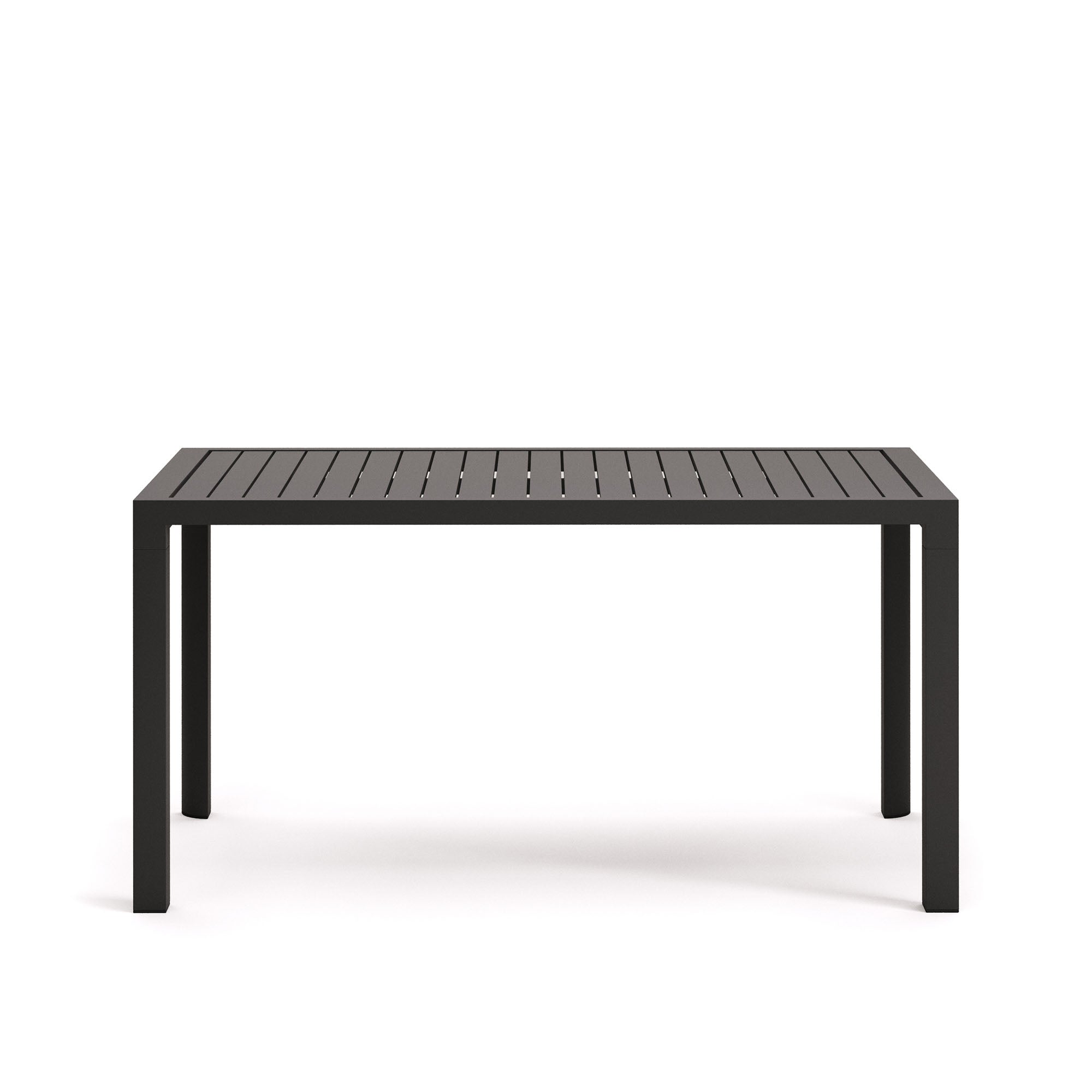 Culip aluminium outdoor table in powder coated grey finish, 150 x 77 cm