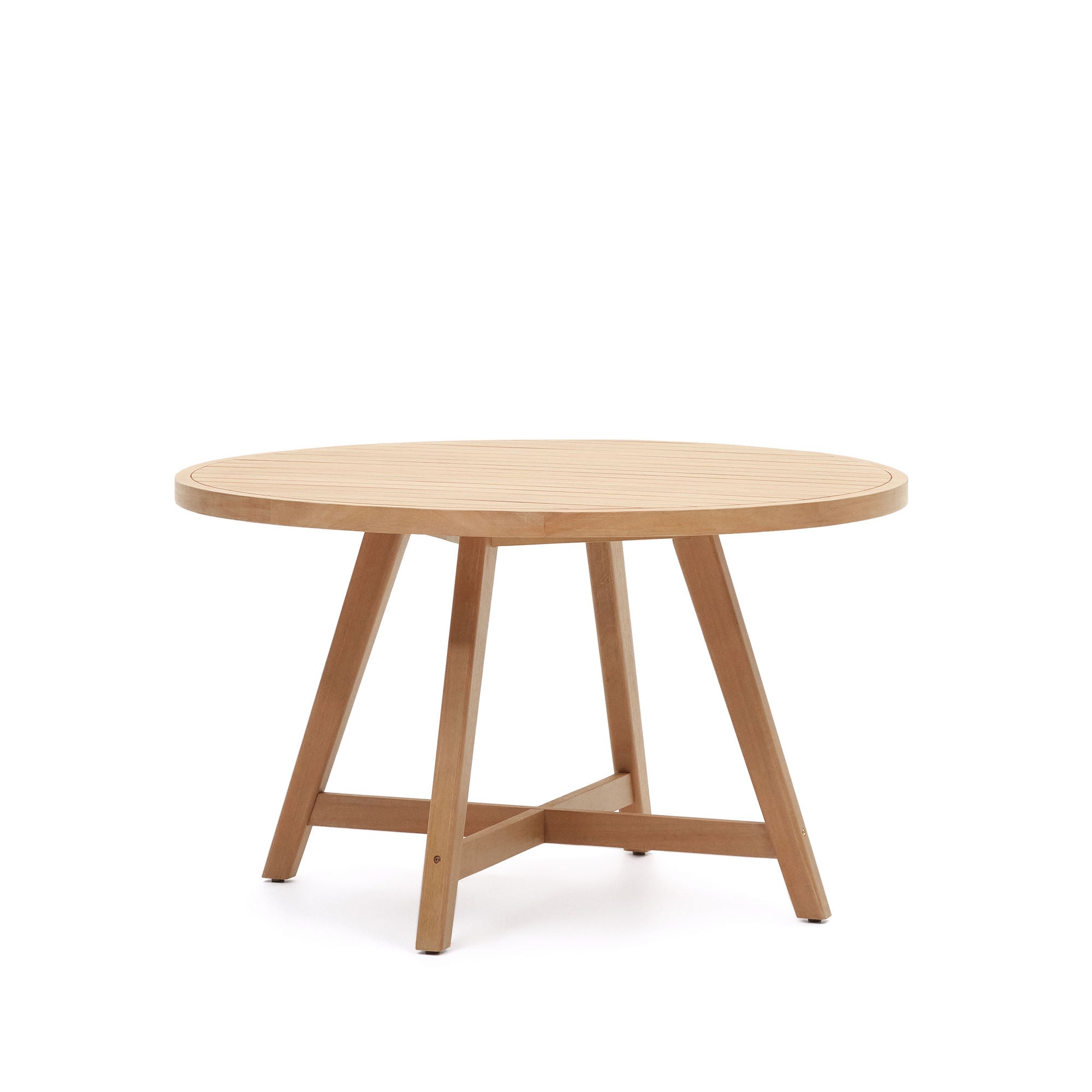 Urgell 100% kültéri használatra alkalmas kerek asztal tömör eukaliptusz fából, Ø 130 cm FSC