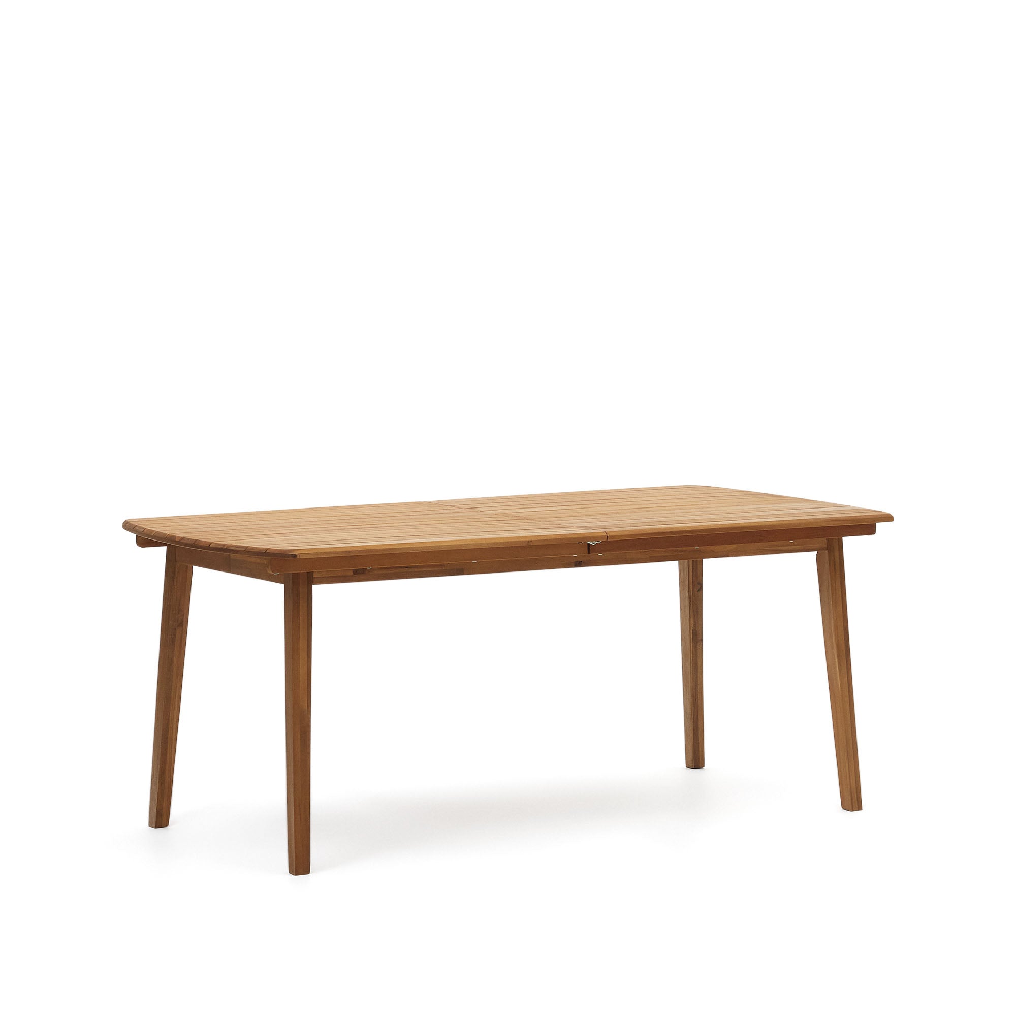 Thianna kihúzható kültéri asztal, tömör akácfából, 180 (240) x 90 cm