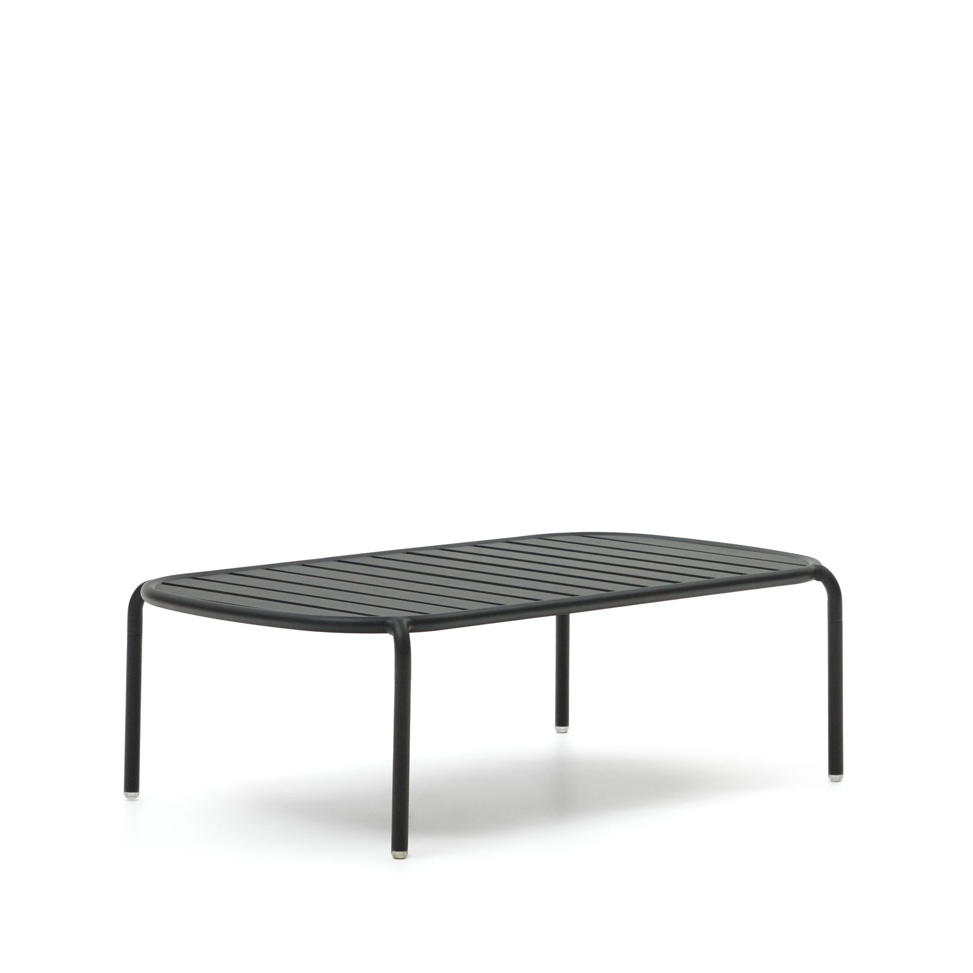 Joncols outdoor aluminium coffee table with powder coated grey finish, Ø 110 x 62 cm