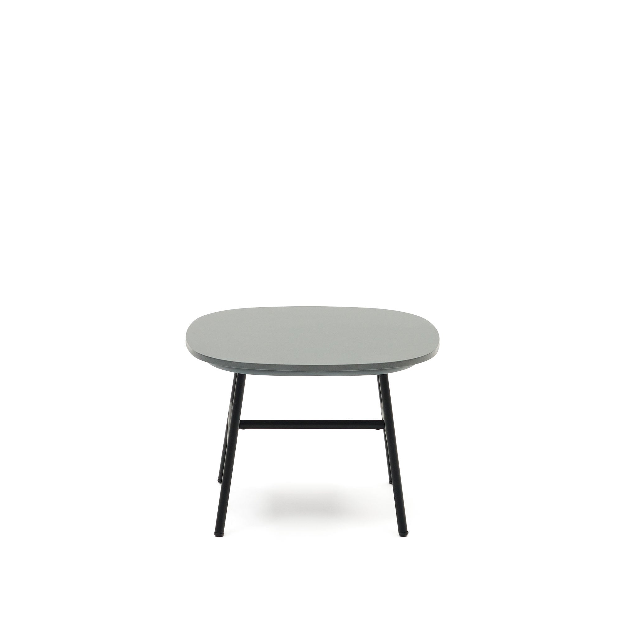 Bramant kisasztal acélból, fekete kivitelben, 60 x 60 cm