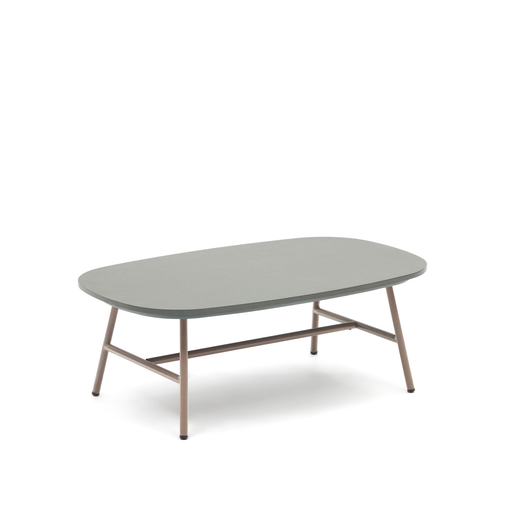 Bramant steel coffee table with mauve finish, 60 x 60 cm