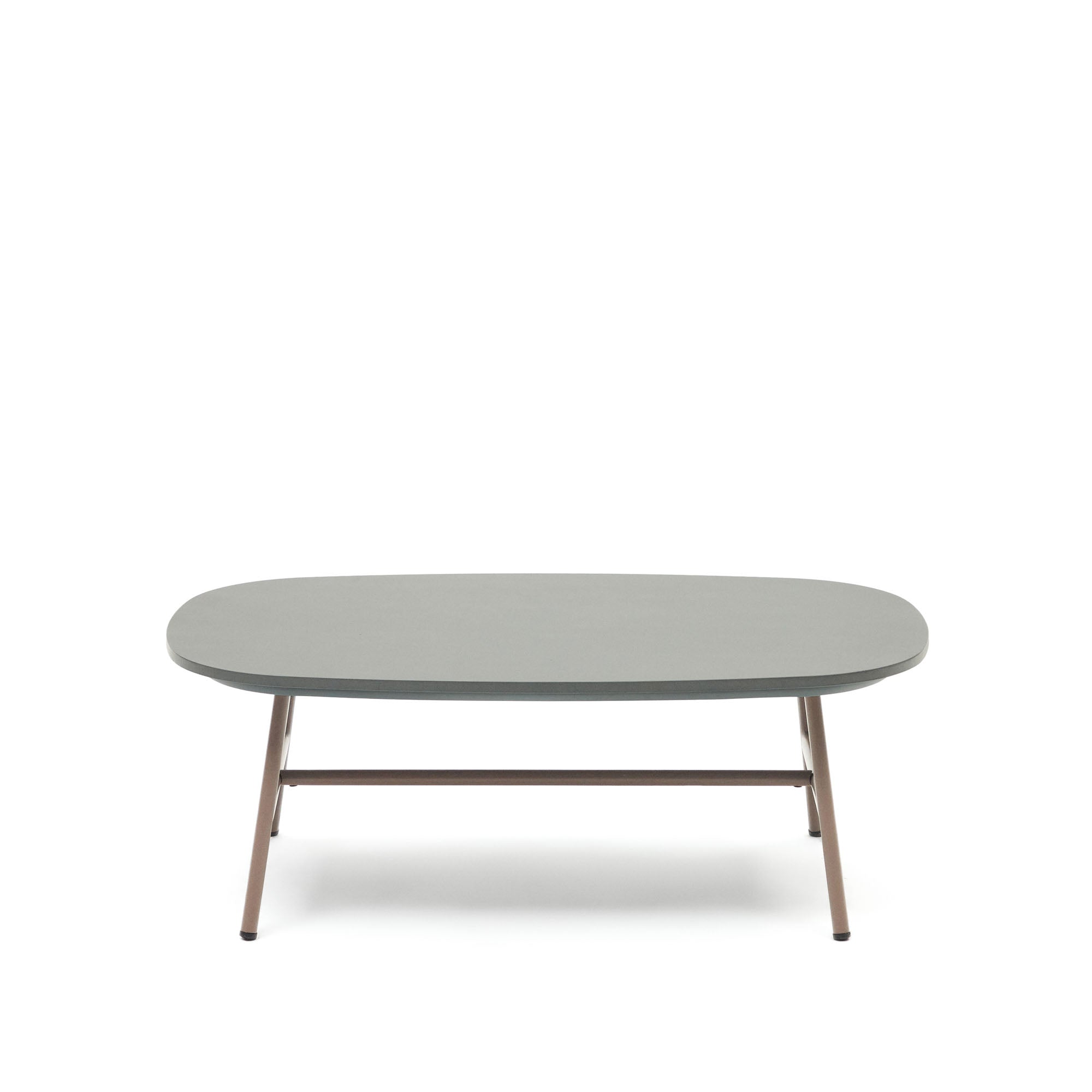 Bramant steel coffee table with mauve finish, 60 x 60 cm